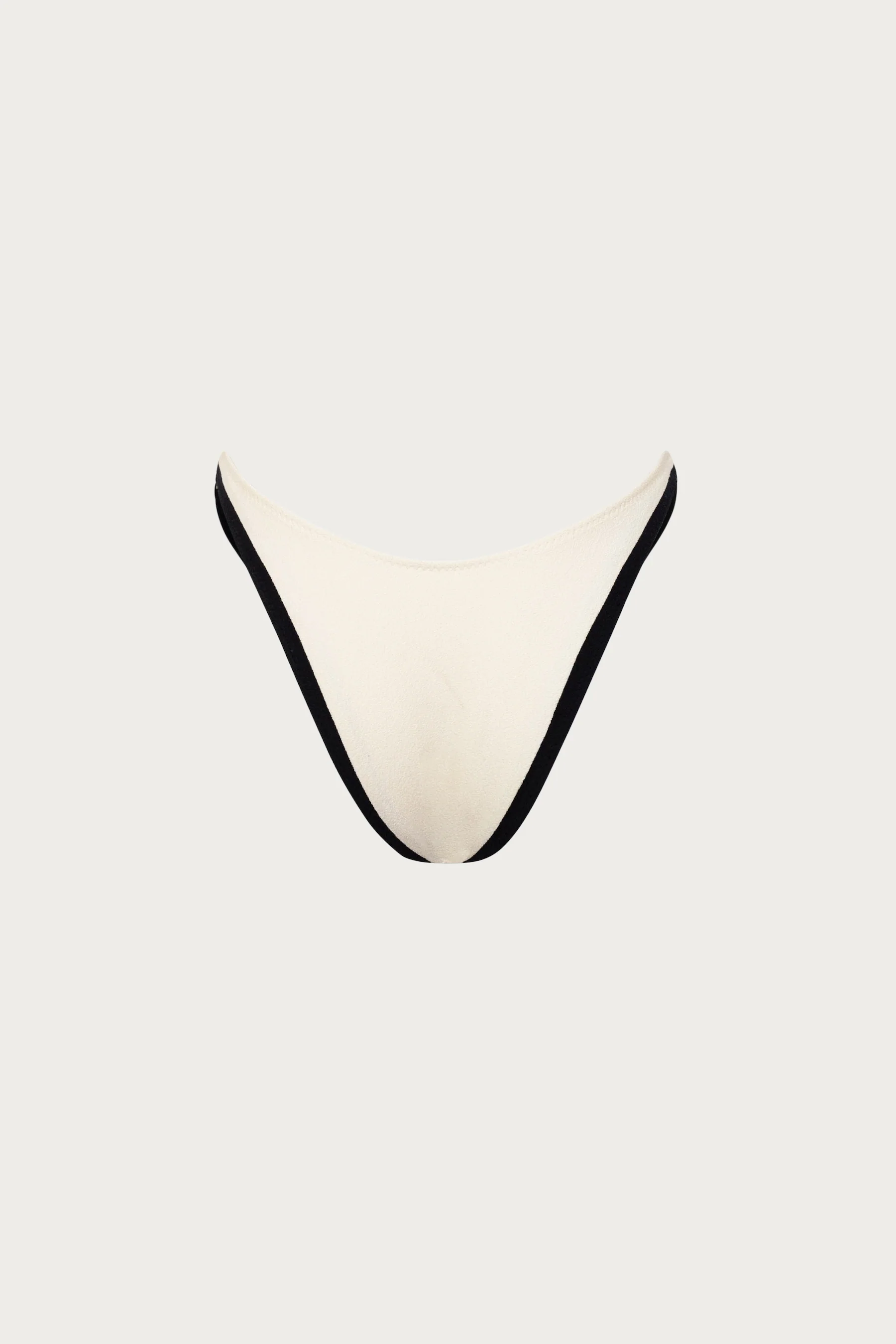 90s Bottom (Faux Suede Cream/Black) - Image 5