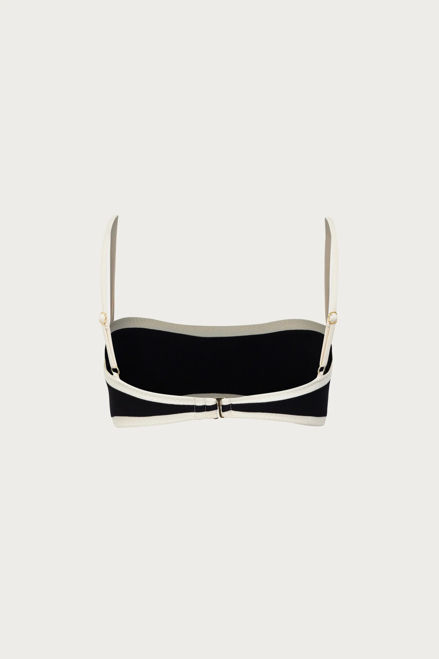 Bandeau Top (Faux Suede Black/Cream) - Image 5