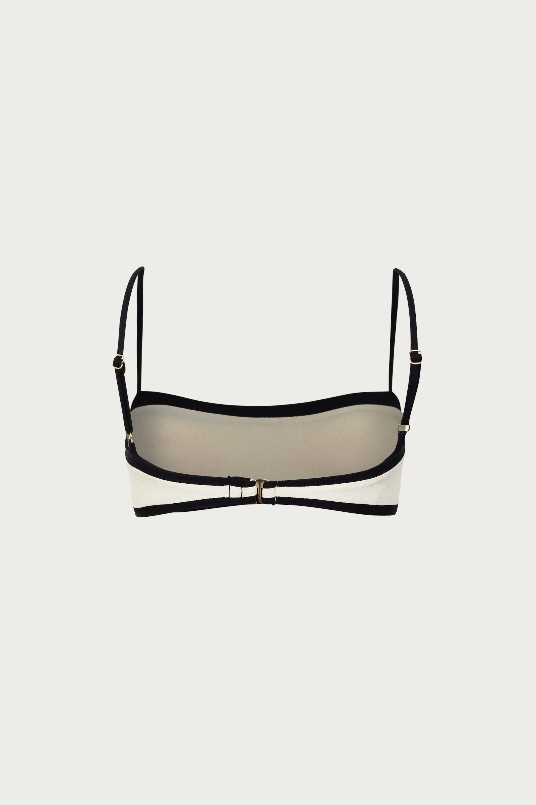 Bandeau Top (Faux Suede Cream/Black) - Image 5