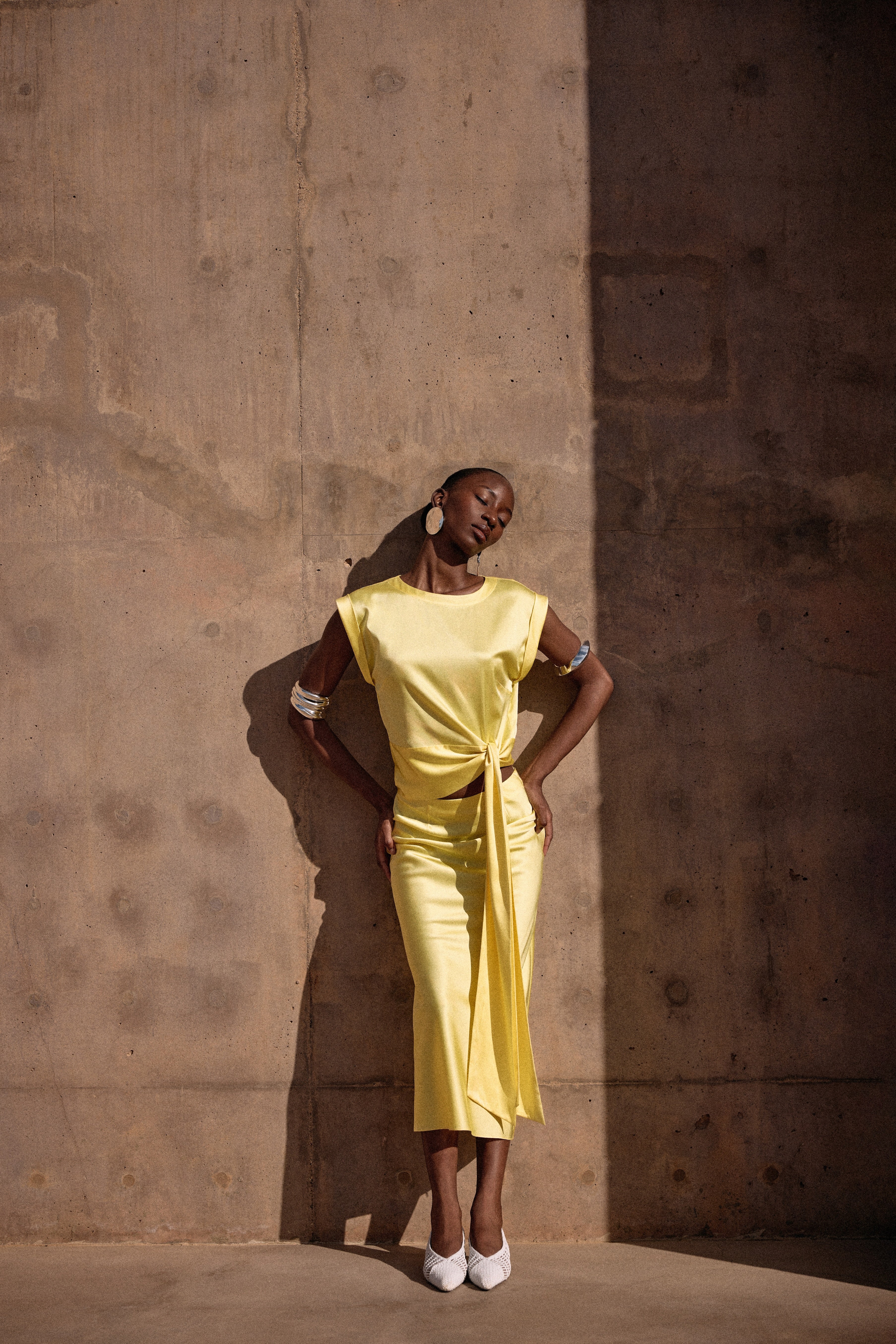 Silk Tie Top (Butter Yellow) - Image 3