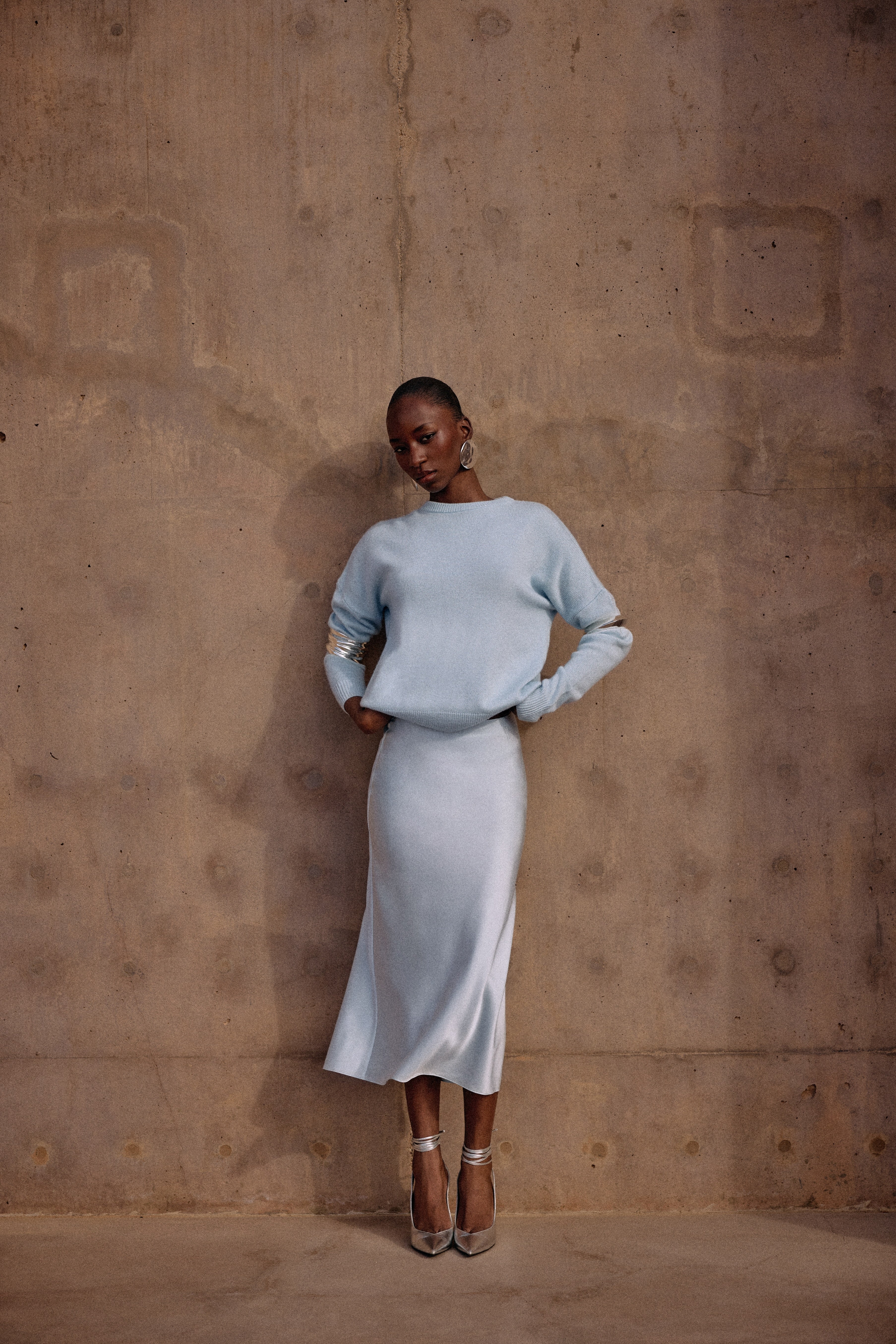 Lightweight Crewneck Sweater (Pale Blue) - Image 3