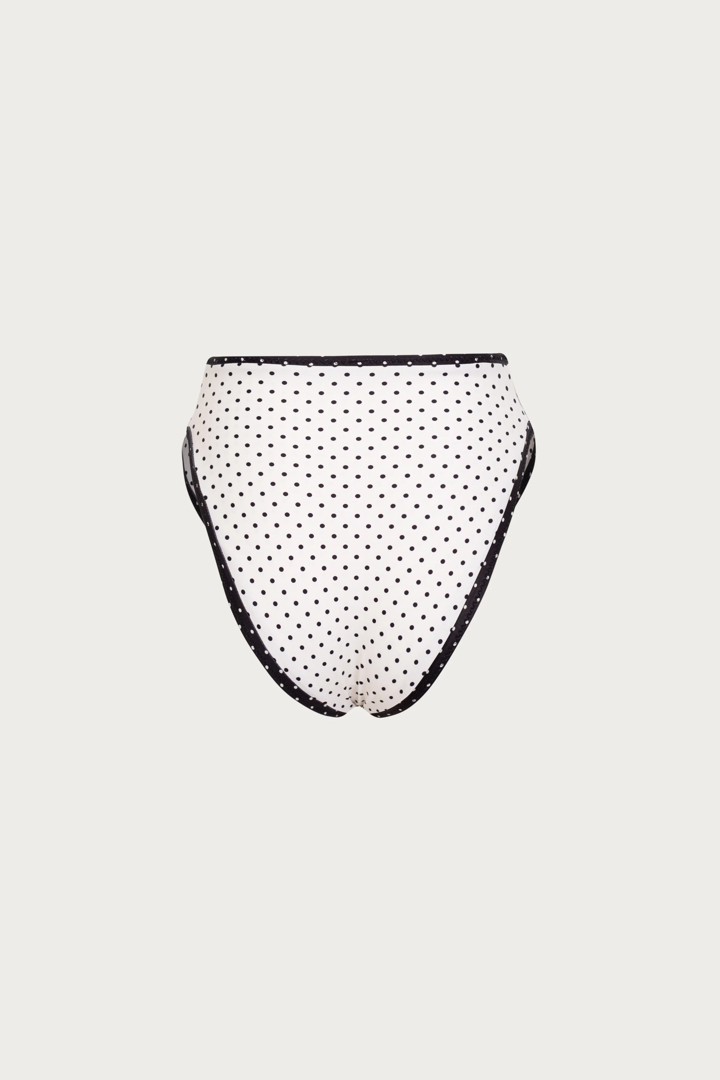 High Rise Bottom (Cream Black Polka Dot/Black) - Image 2
