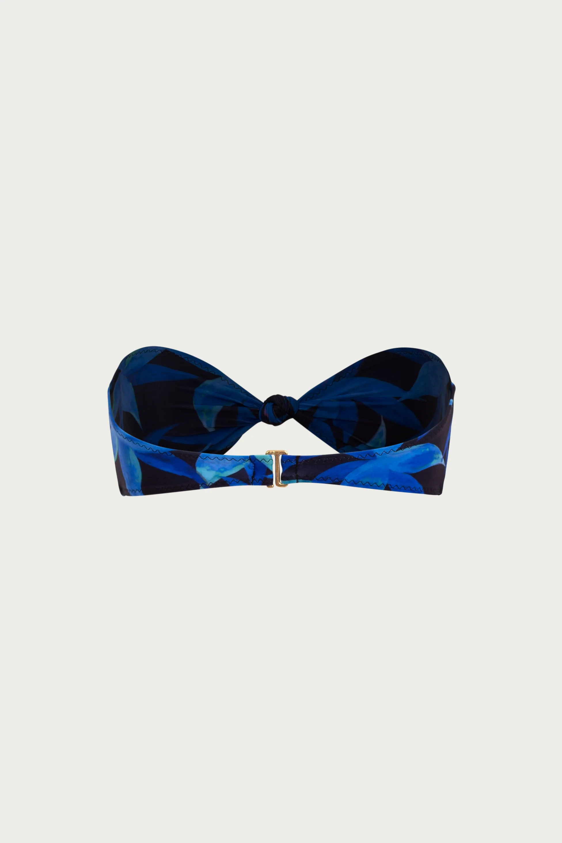 Knotted Bandeau Top (Blue Tropical) - Image 3