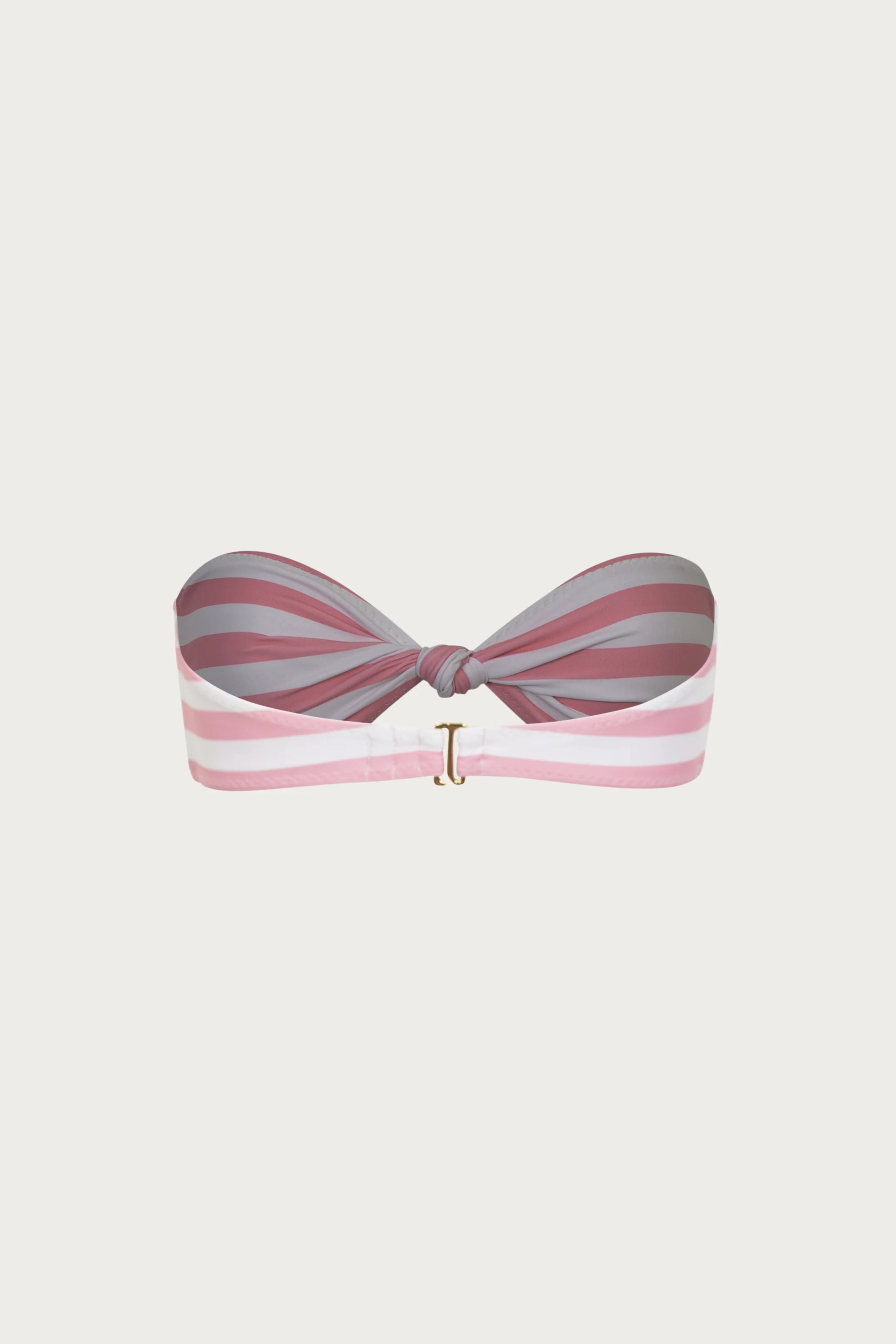 Knotted Bandeau Top (Pink Stripe) - Image 4