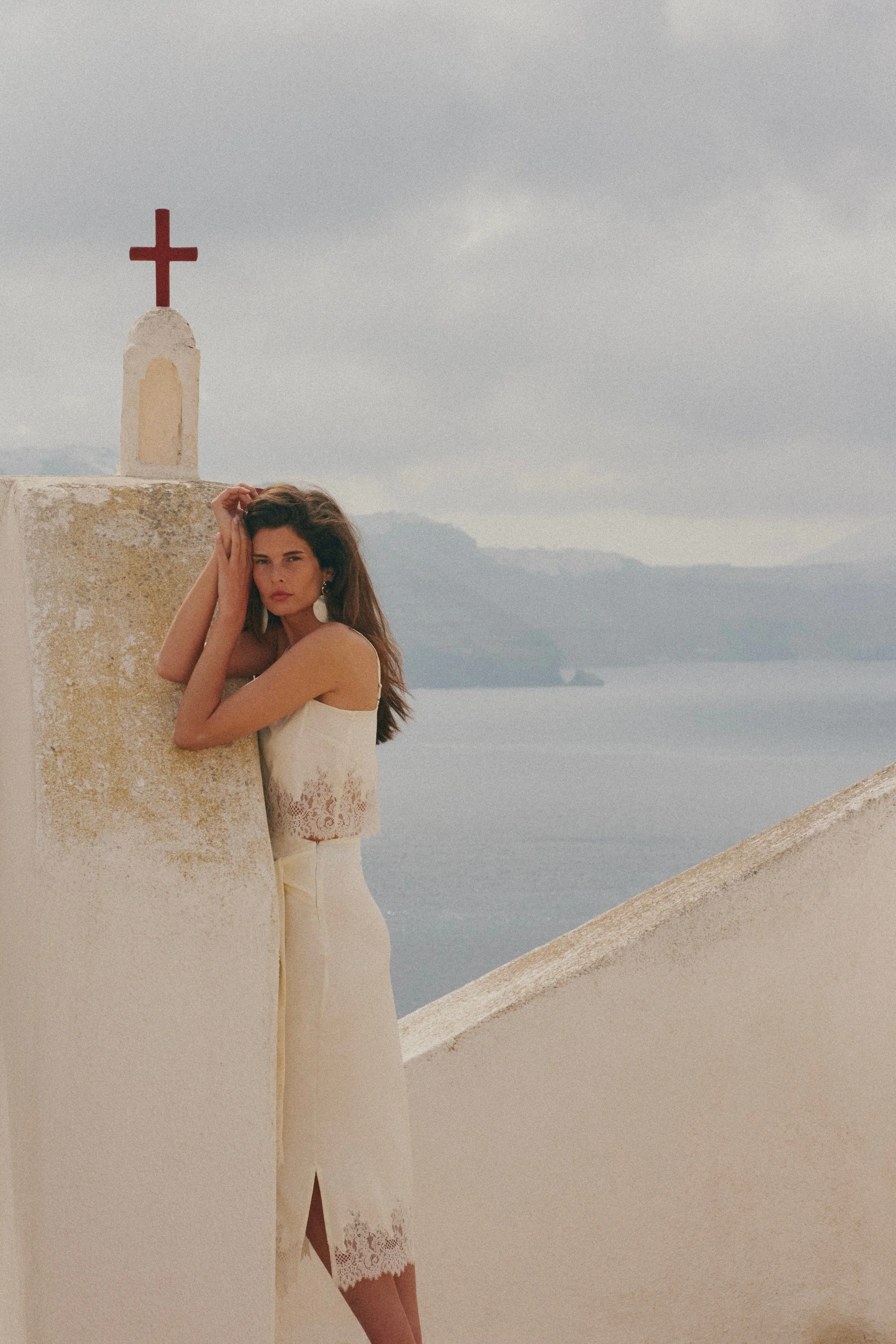 Lace Silk Tank (Cream) - Image 3