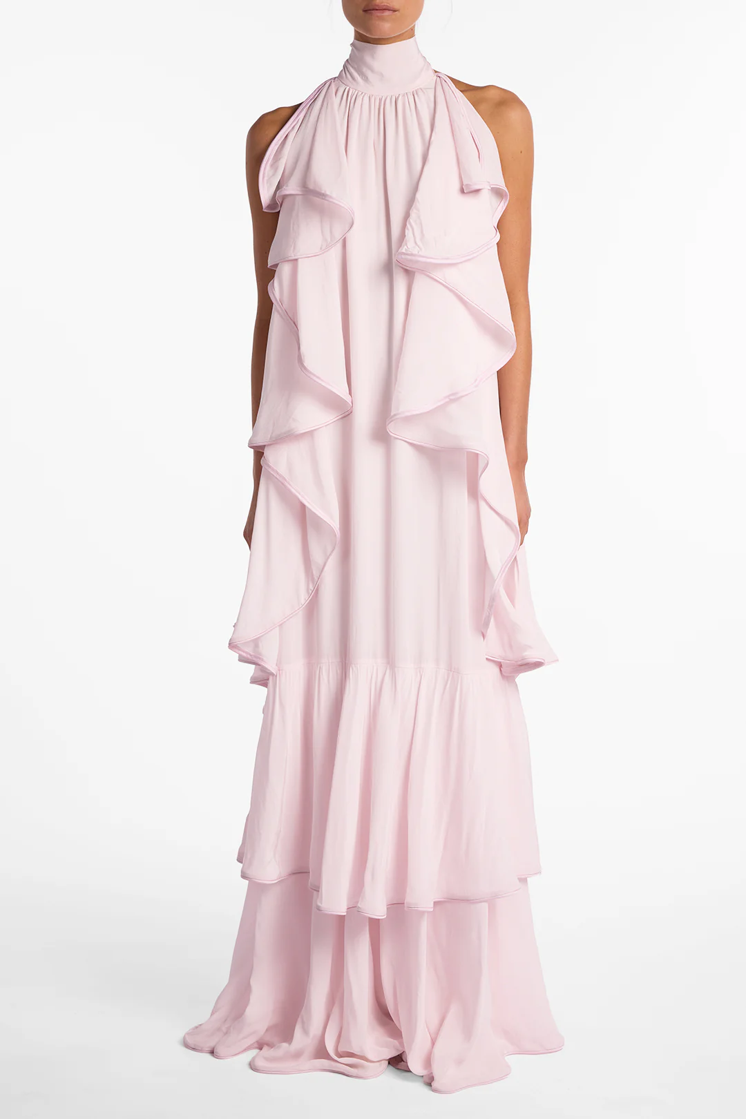 Layered Chiffon Gown (Pale Pink) - Image 3
