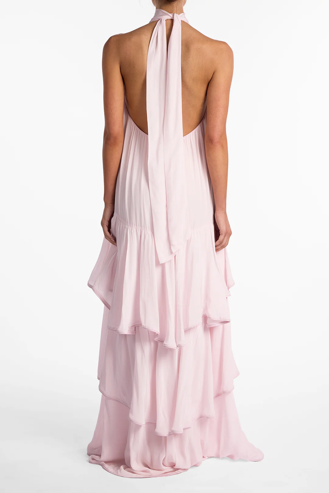 Layered Chiffon Gown (Pale Pink) - Image 5