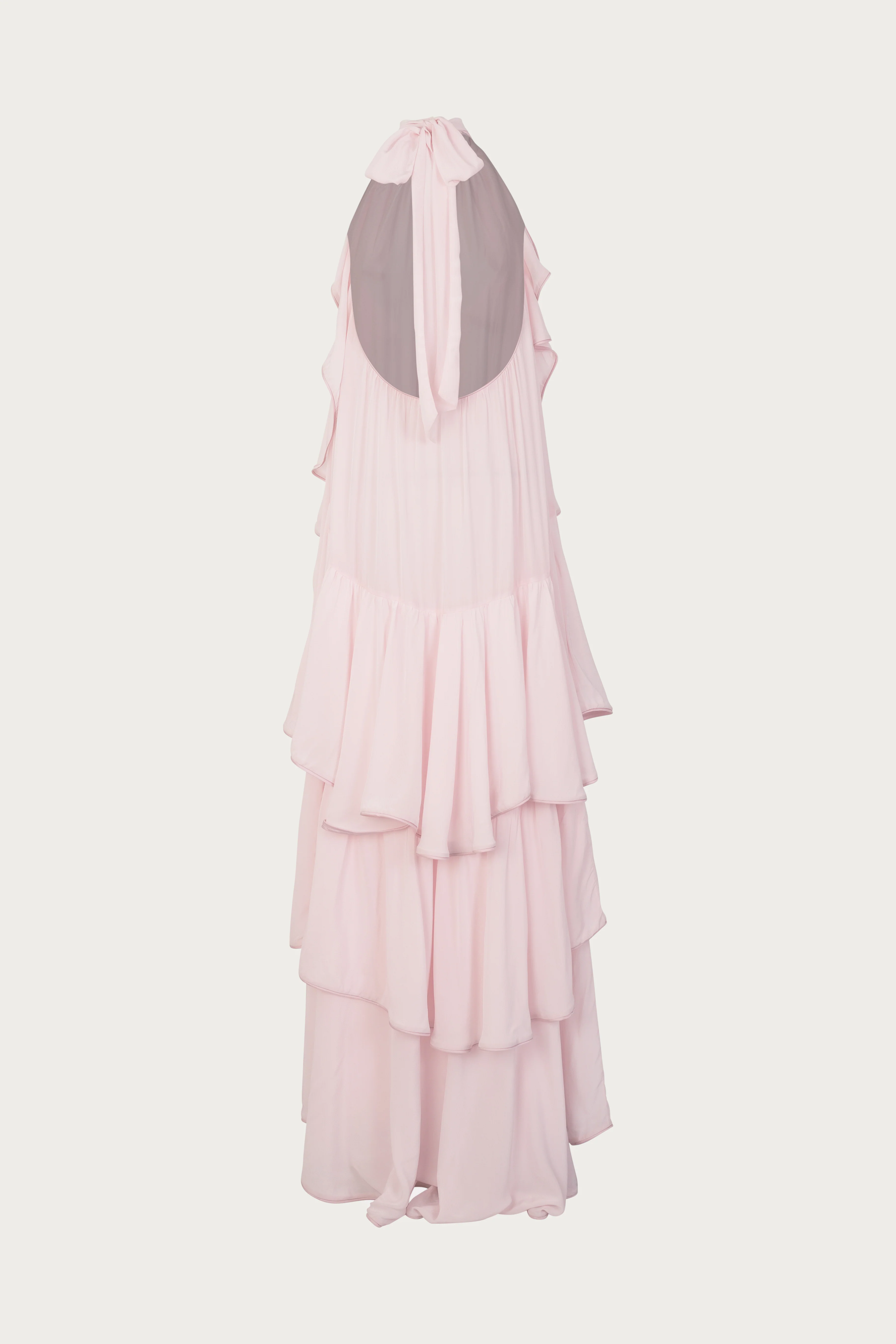 Layered Chiffon Gown (Pale Pink) - Image 6