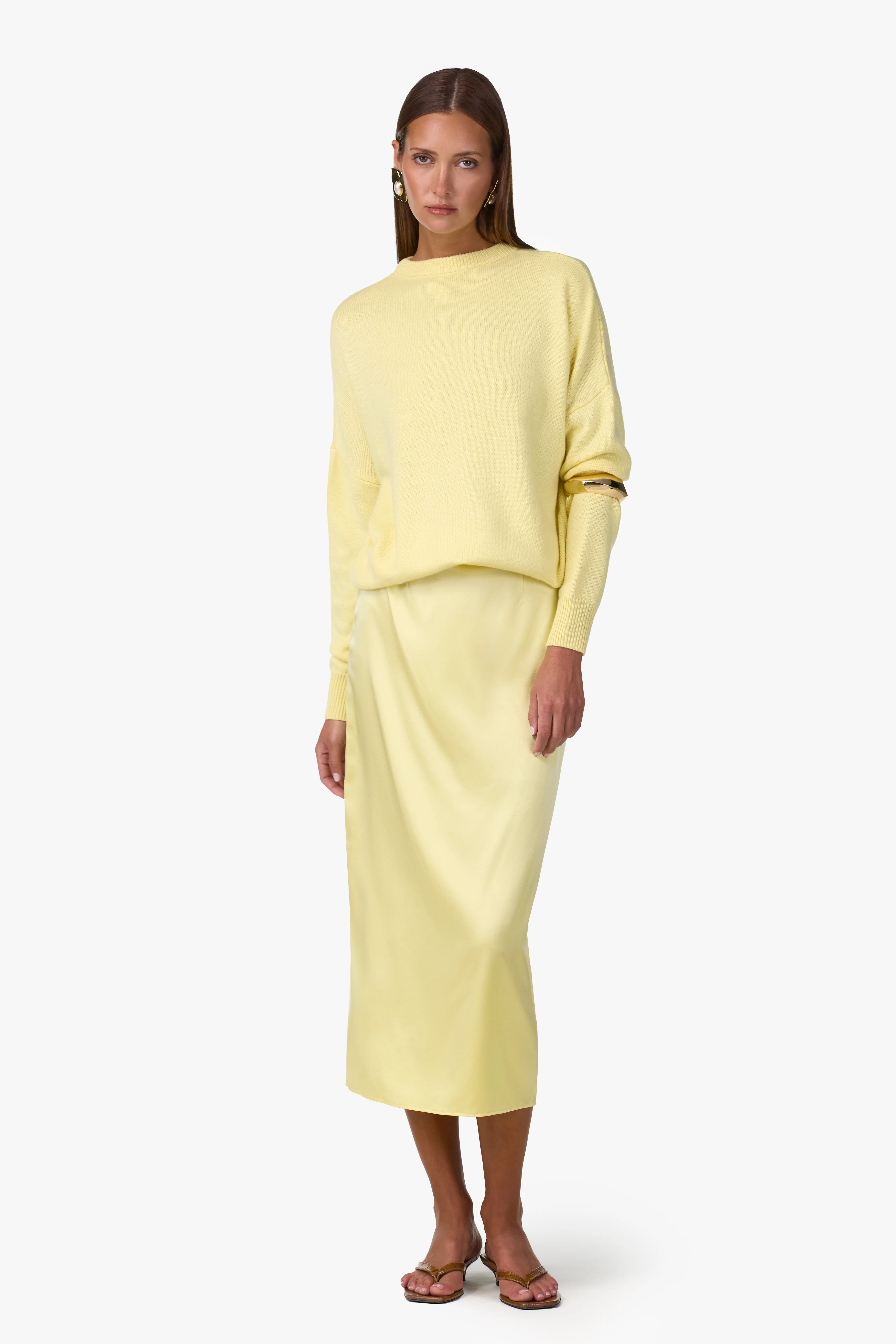 Lightweight Crewneck Sweater (Butter Yellow) - Image 5