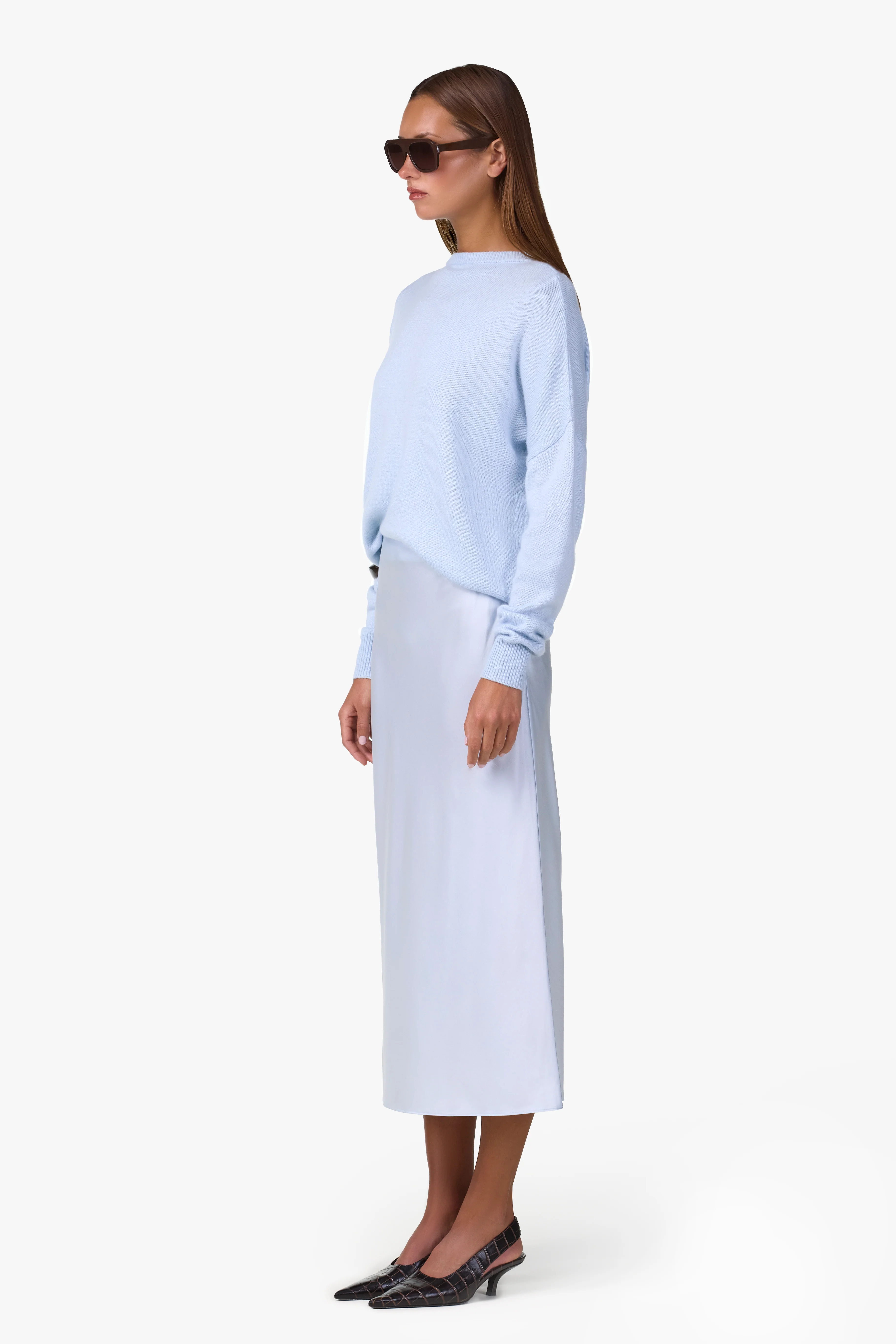Lightweight Crewneck Sweater (Pale Blue) - Image 6