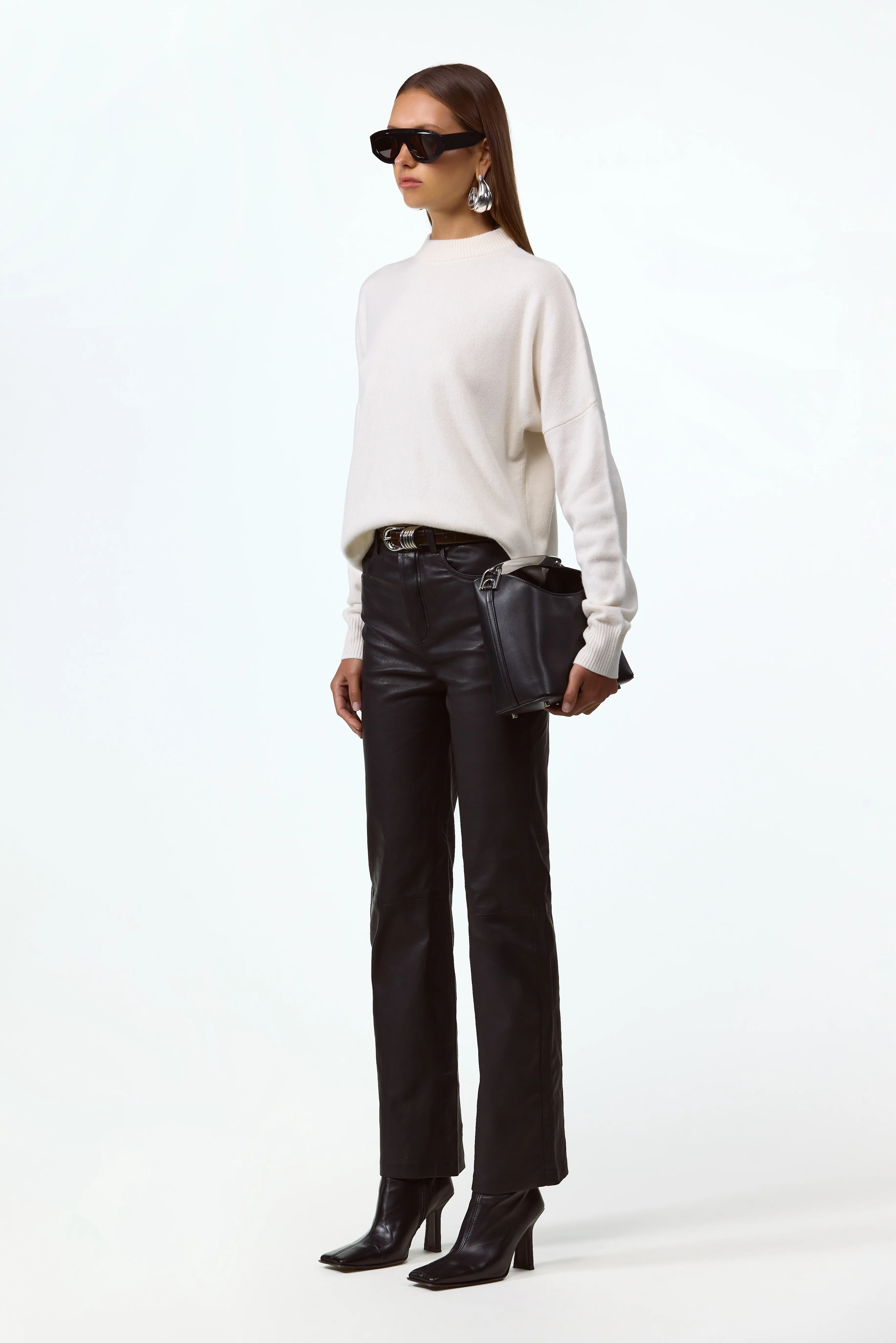 Lightweight Wool Sweater (Cream) - Image 3