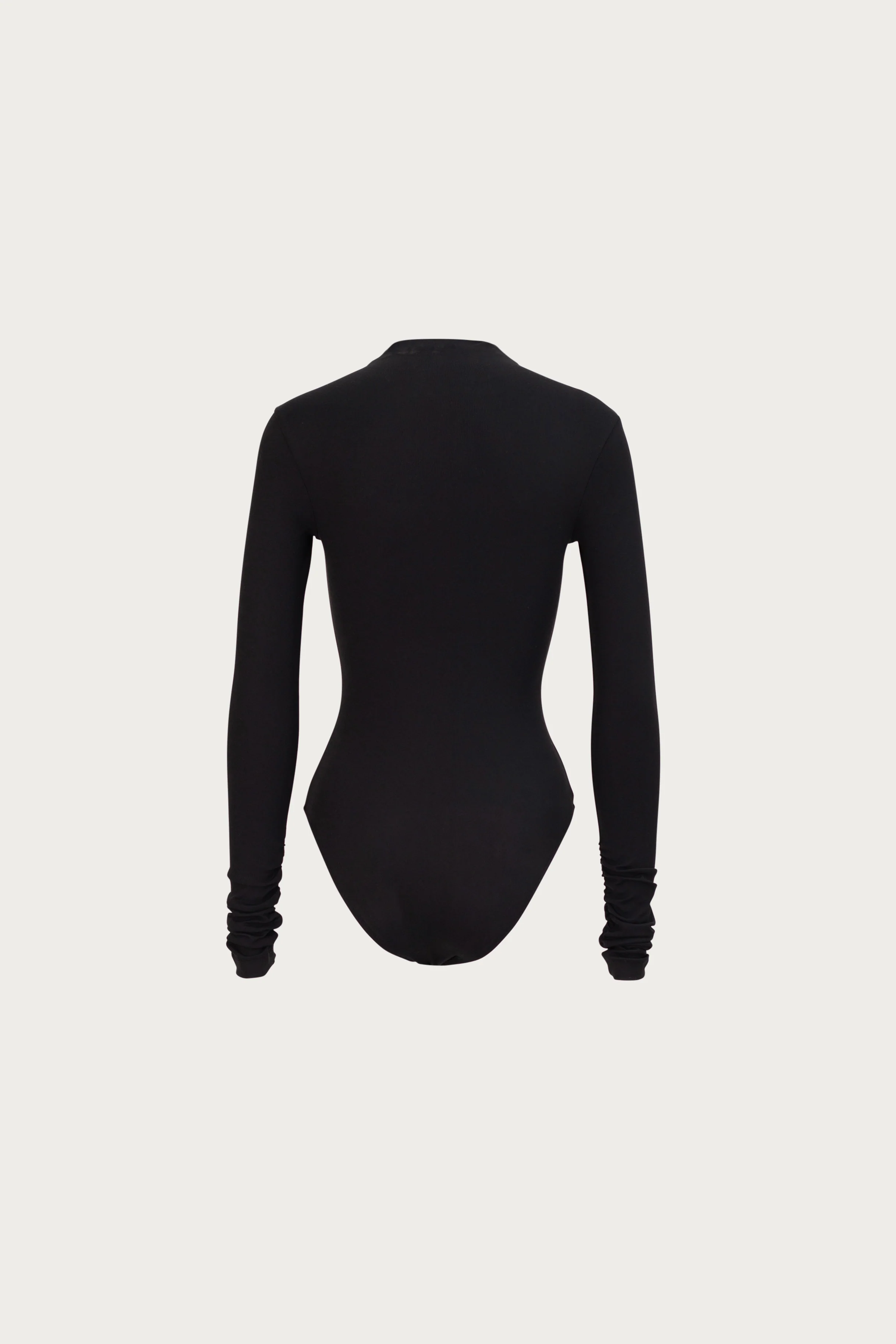 Long Sleeve Bodysuit (Black) - Image 5