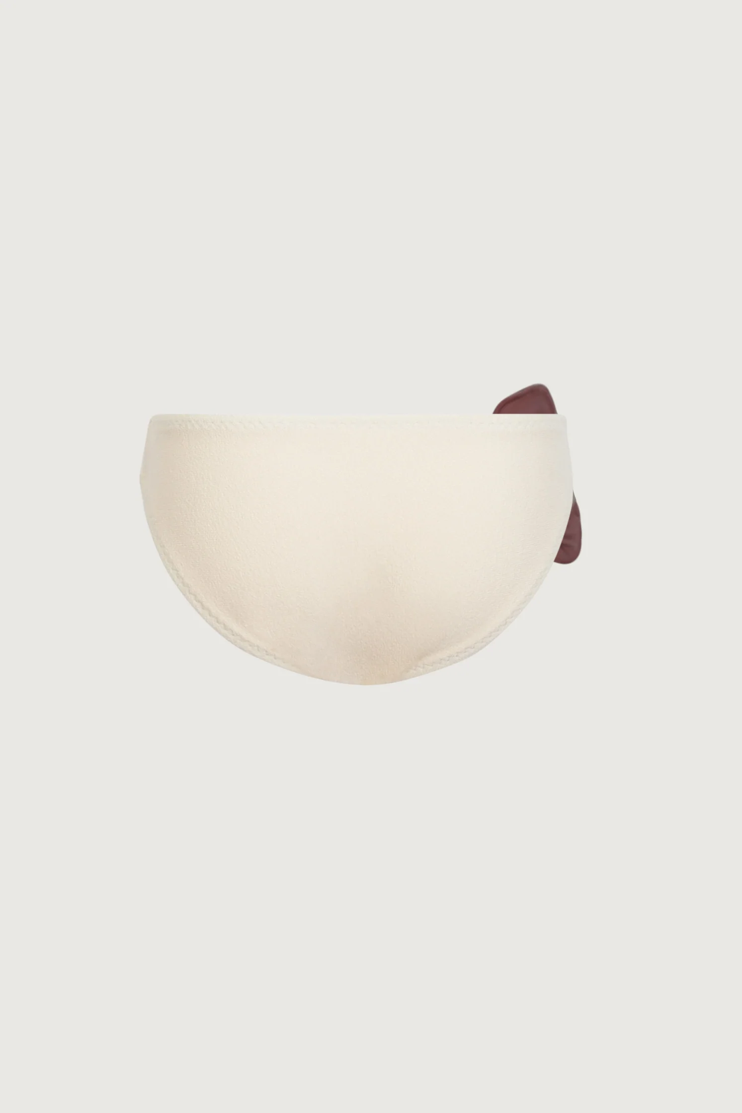 rose brief bottom (faux suede cream/blush) - Image 3