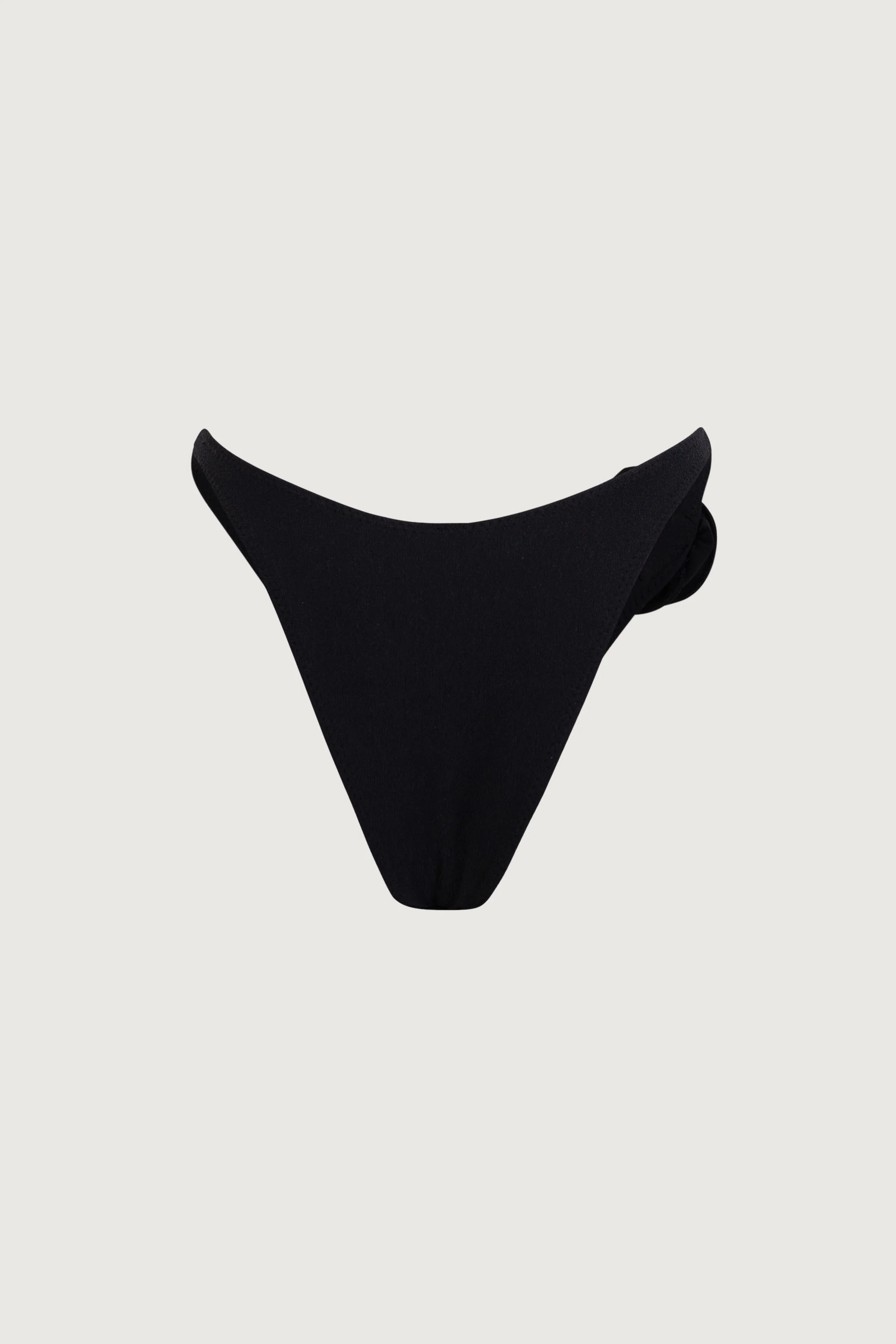 Rosette 90s Bottom (Faux Suede Black/Black) - Image 3