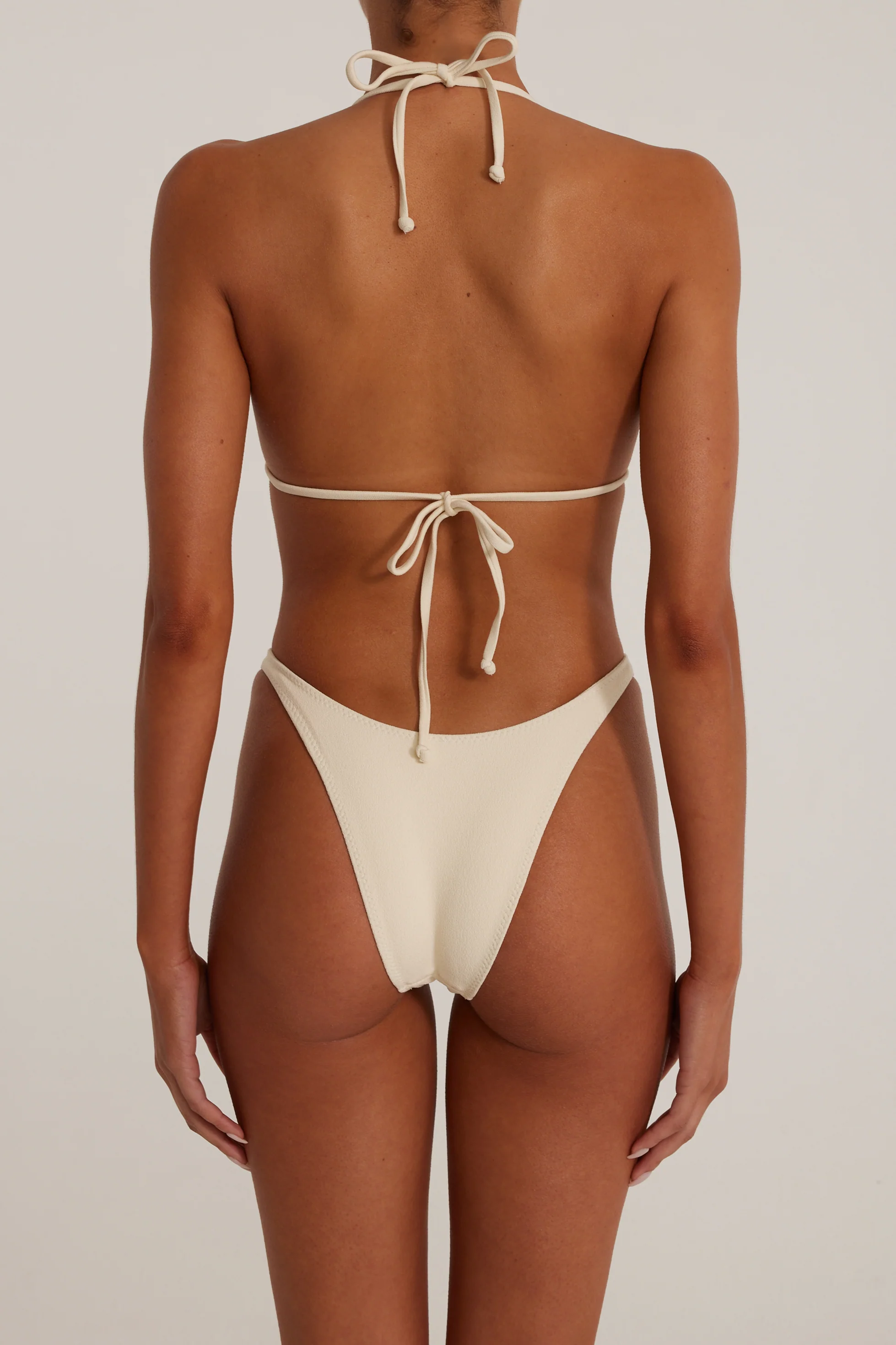 Rosette 90s Bottom (Faux Suede Cream/Cream) - Image 5