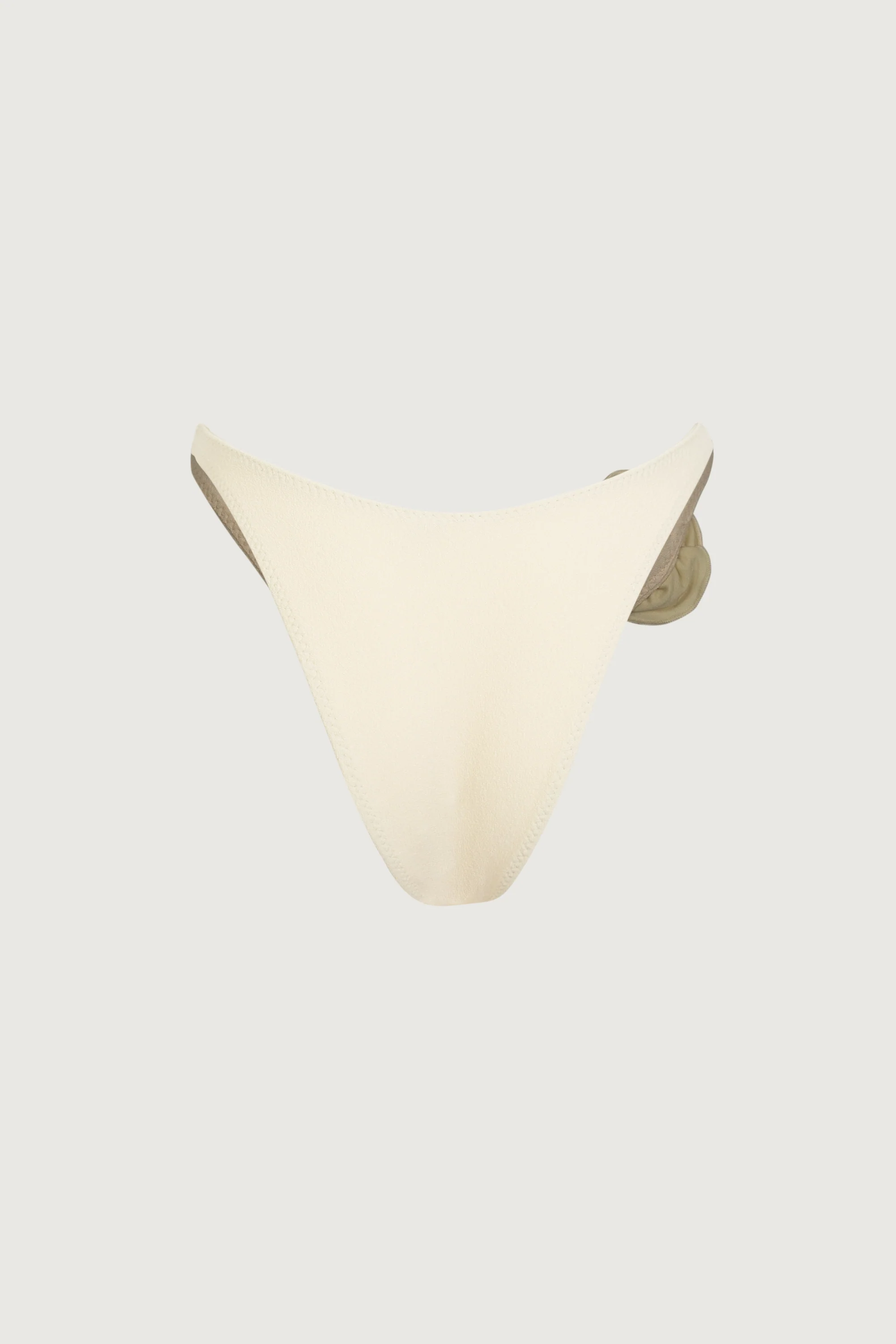 Rosette 90s Bottom (Faux Suede Cream/Cream) - Image 6