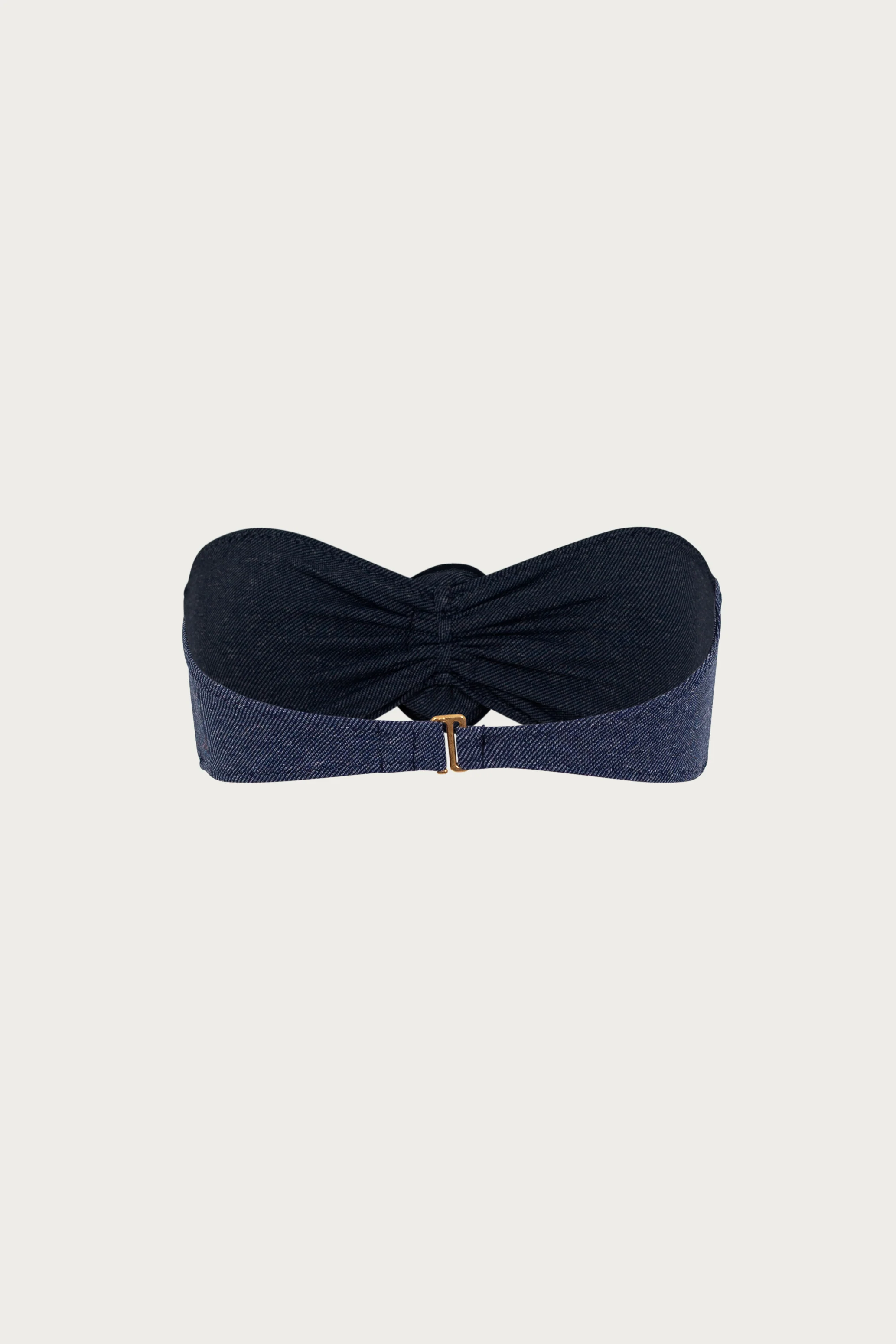 Rosette Bandeau Top (Dark Denim) - Image 6