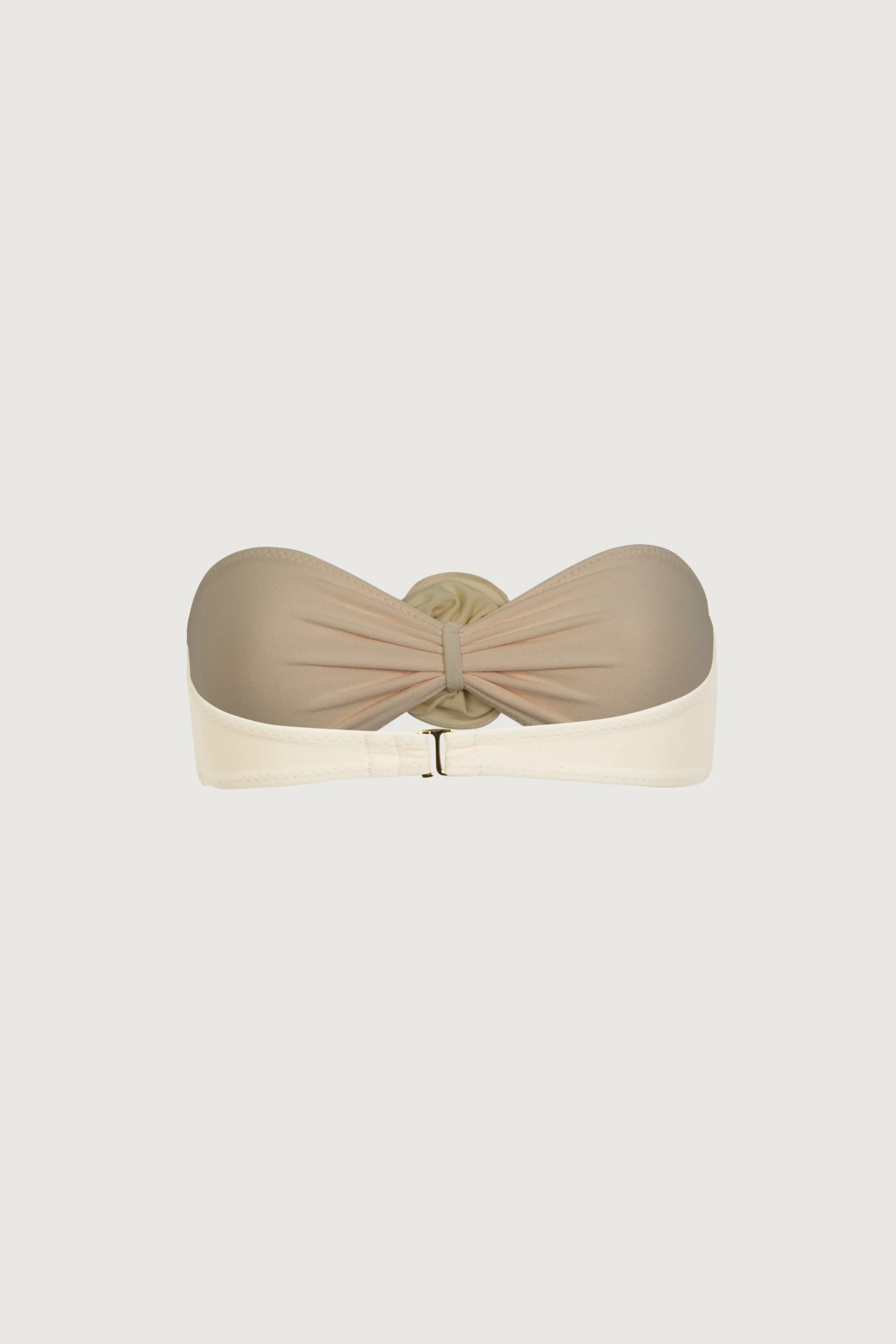 Rosette Bandeau Top (Faux Suede Cream/Cream) - Image 6