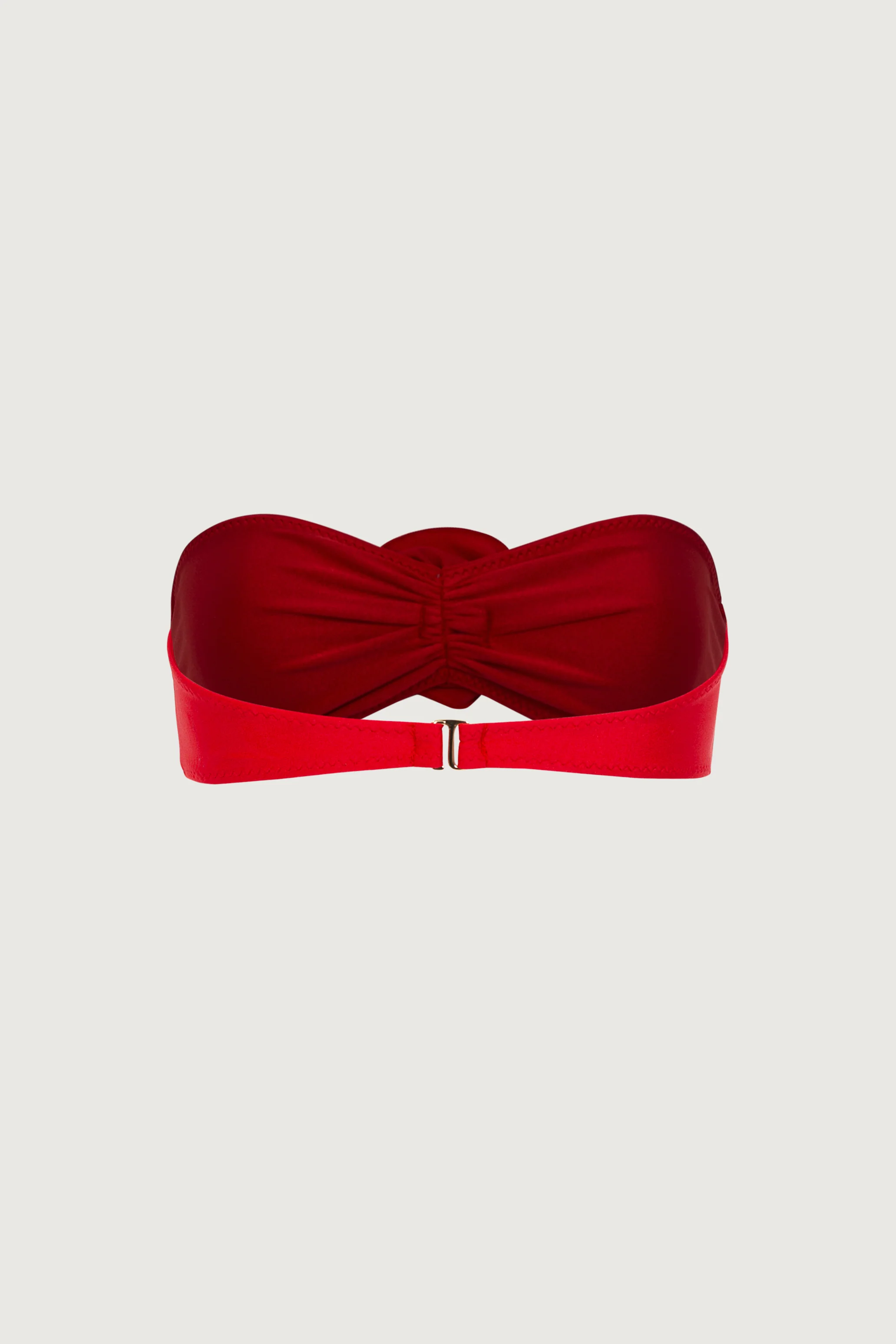 Rosette Bandeau Top (Scarlet Red/Red) - Image 6