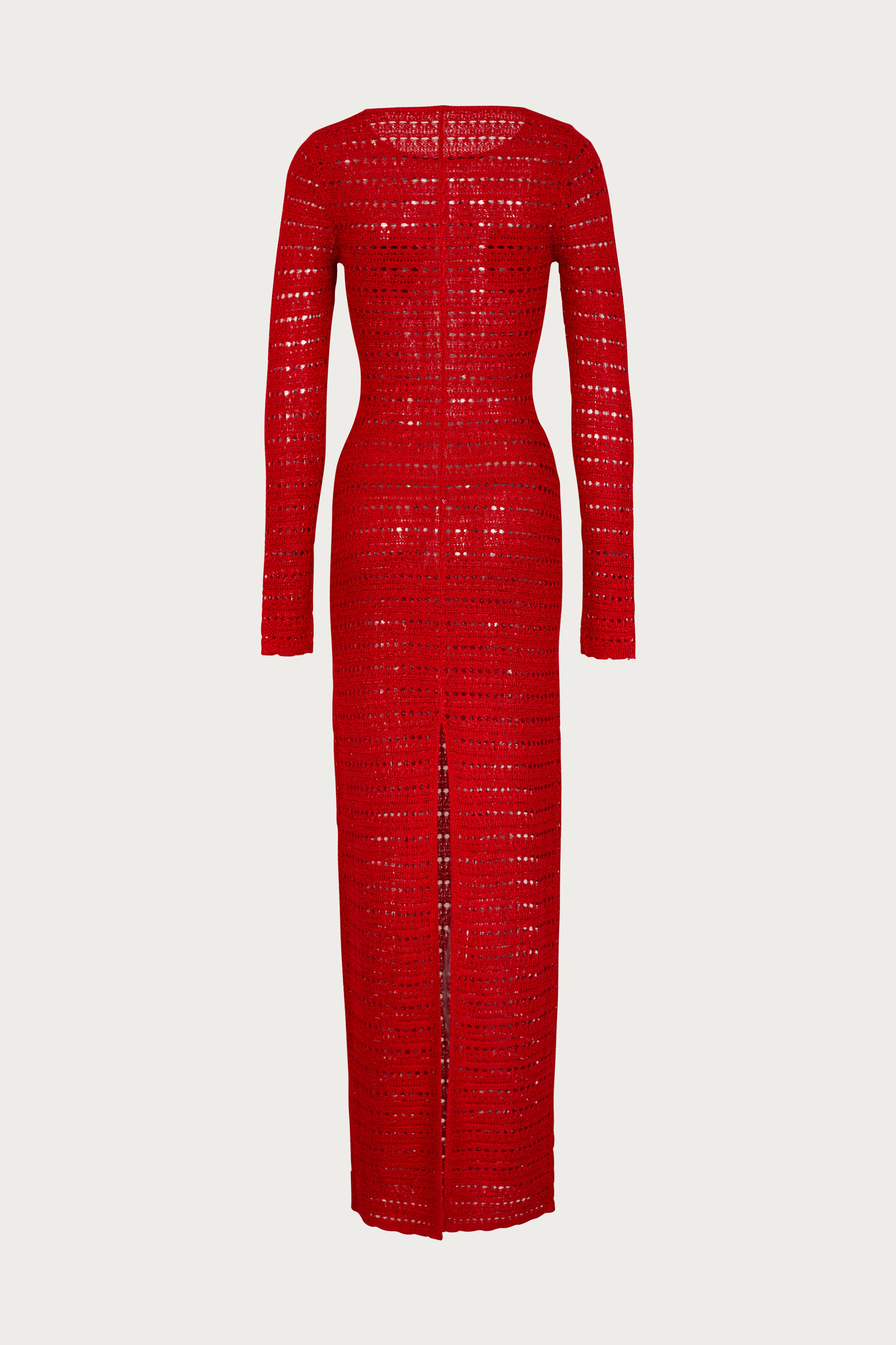 Rosette Crochet Dress (Red) - Image 5