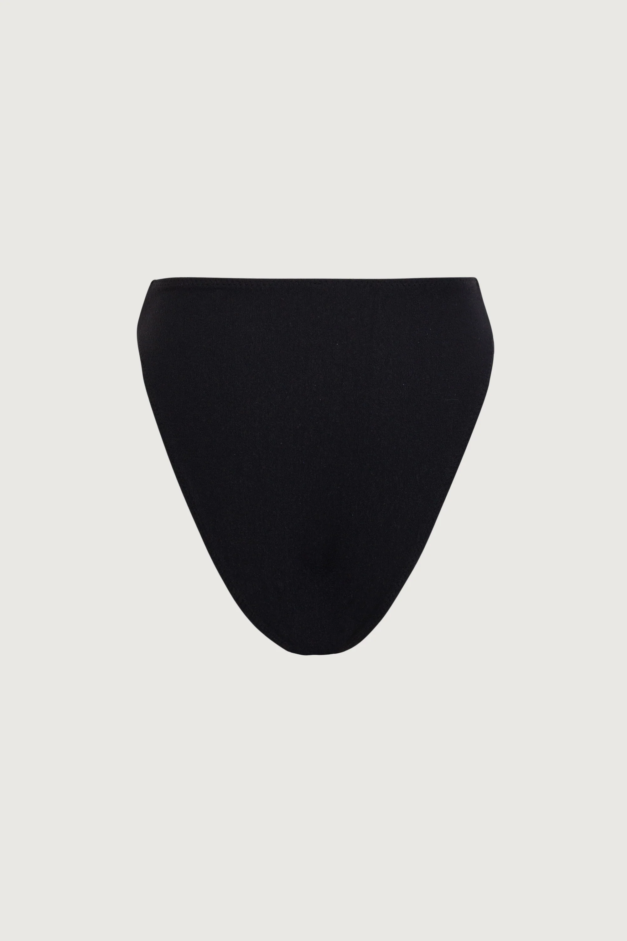 Rosette High Rise Bottom (Faux Suede Black/Cream) - Image 6