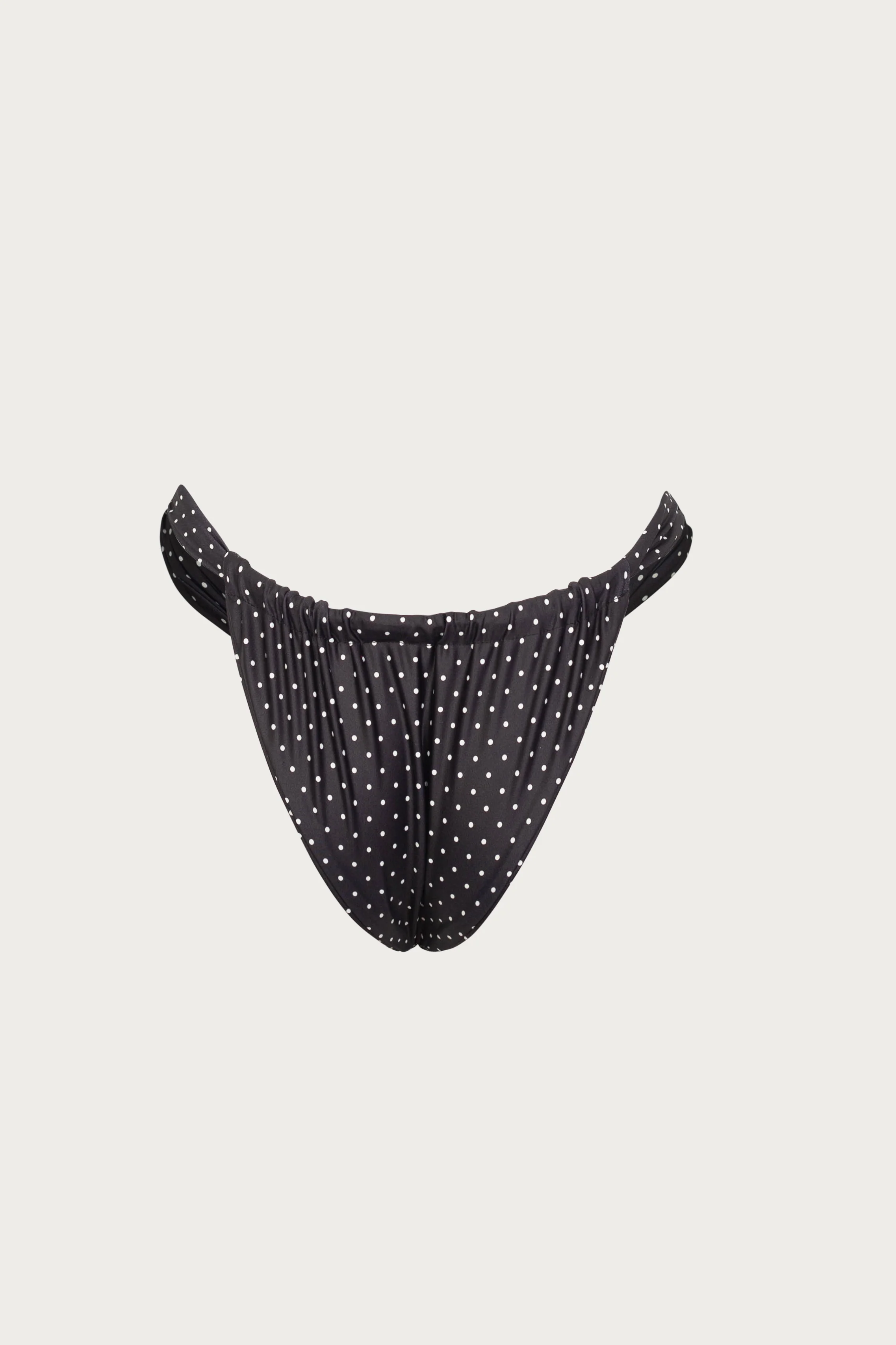 Ruched Bottom (Black Cream Polka Dot) - Image 3
