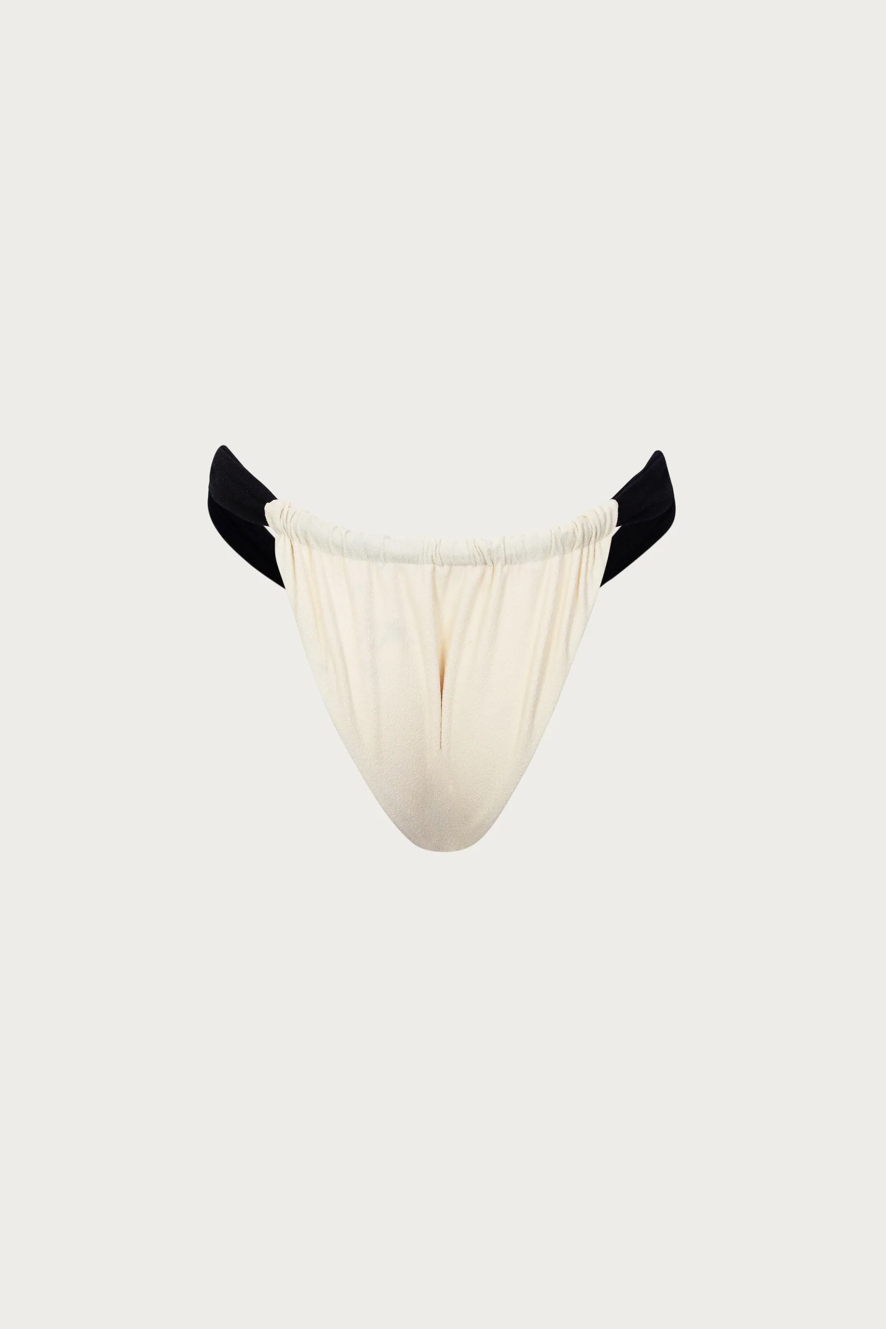 Ruched Bottom (Faux Suede Cream/Black) - Image 6