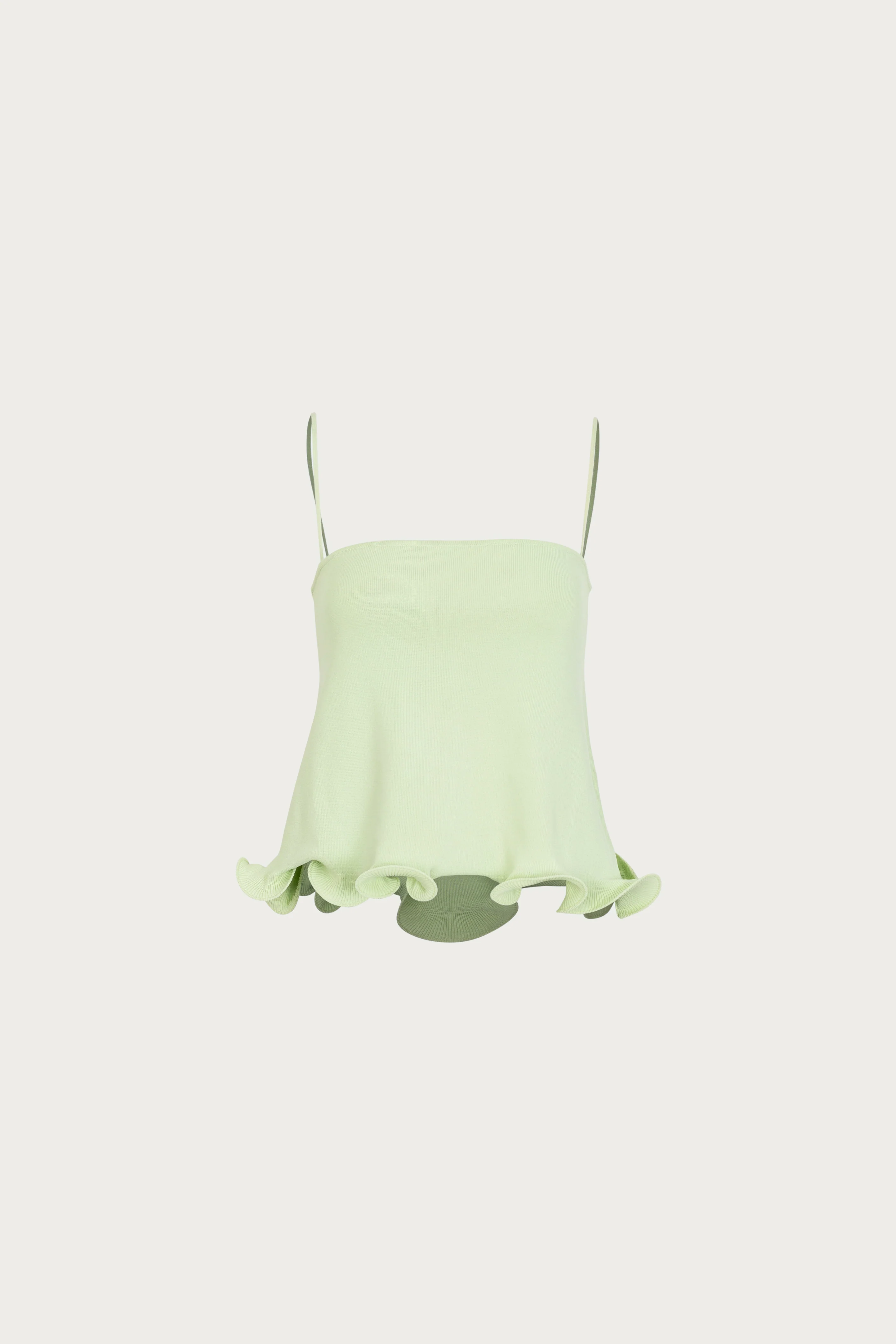 Ruffle Hem Tank (Mint)