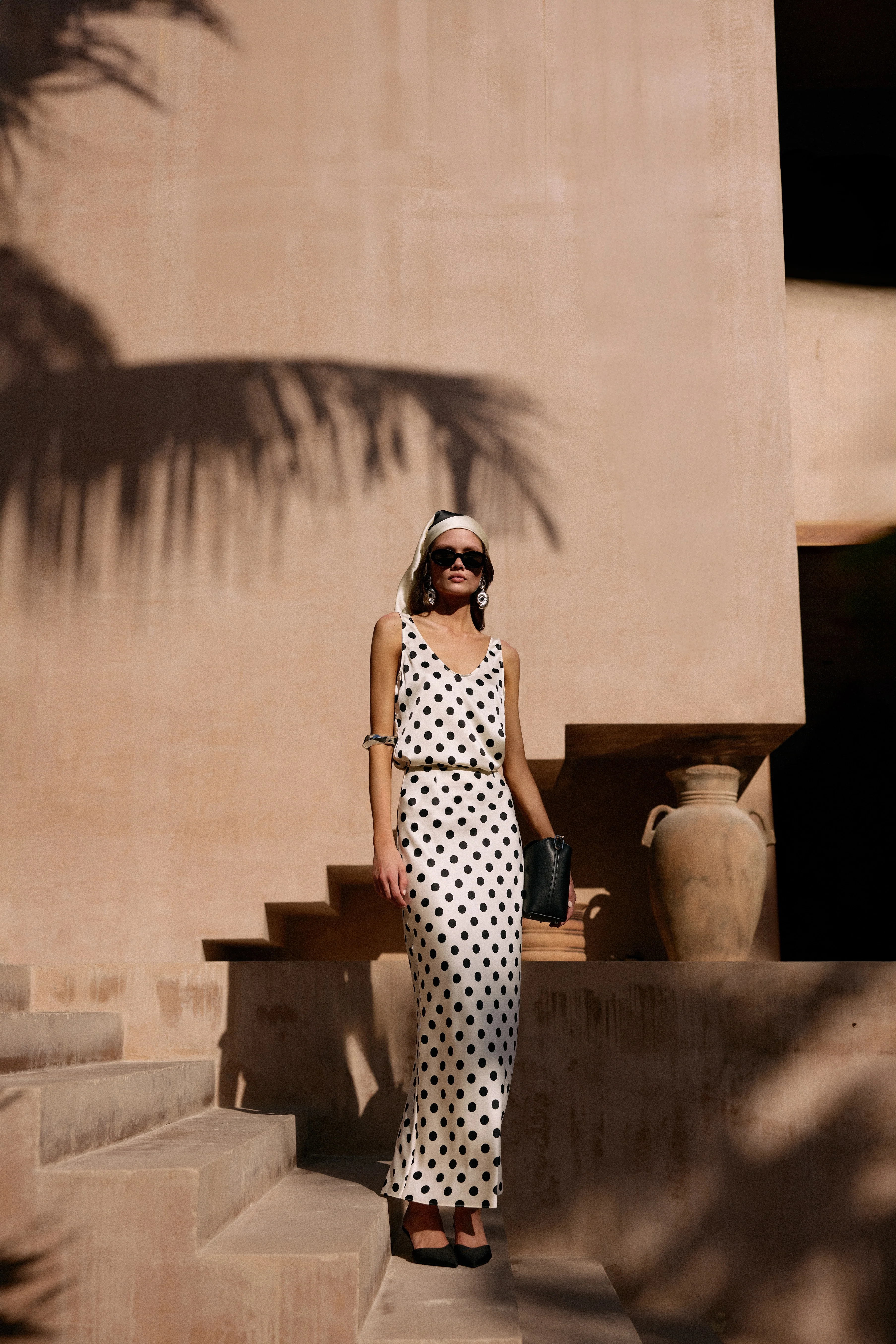 Silk Tank (Cream Polka Dot) - Image 3