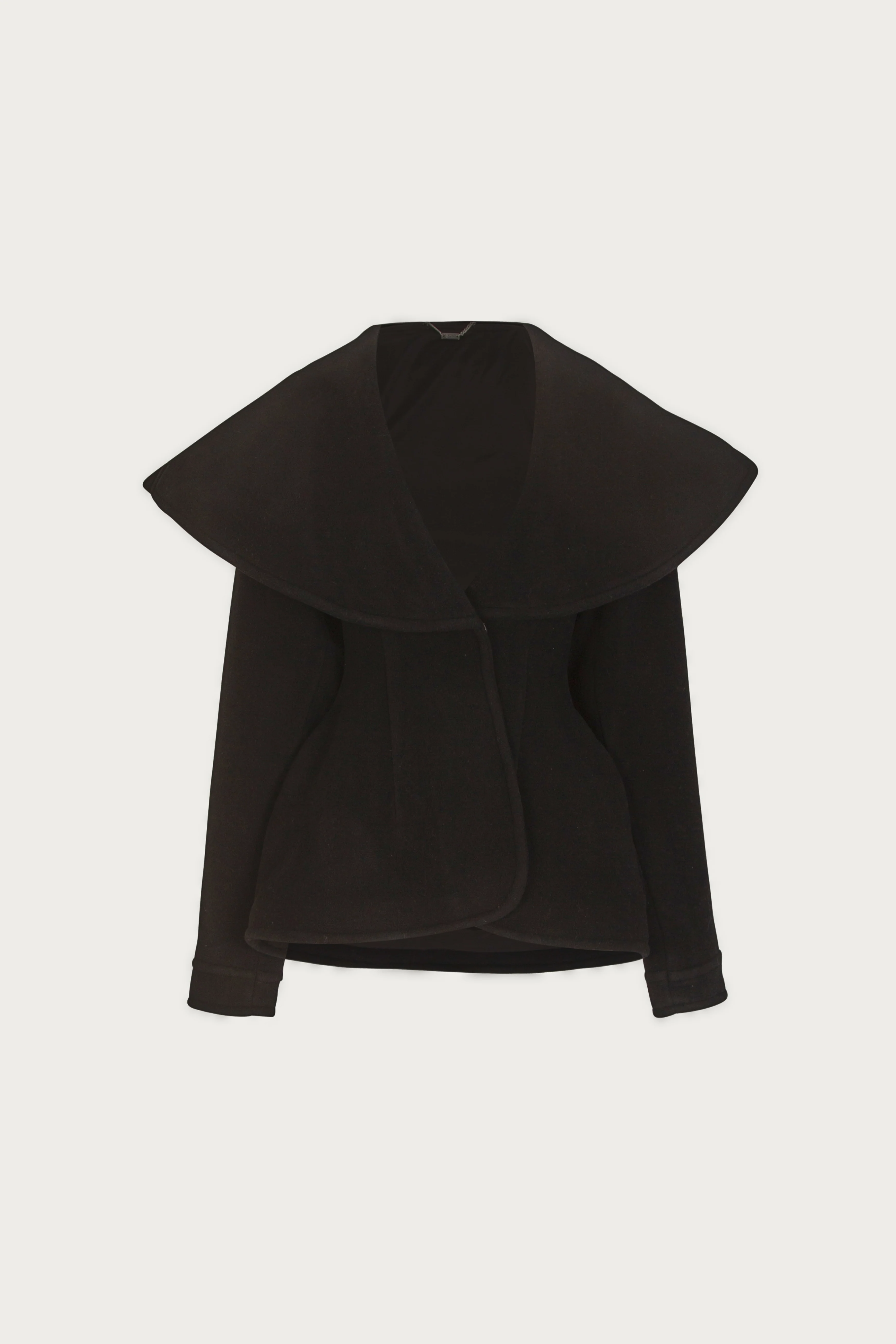 Short Wool Coat (Black) - Image 4