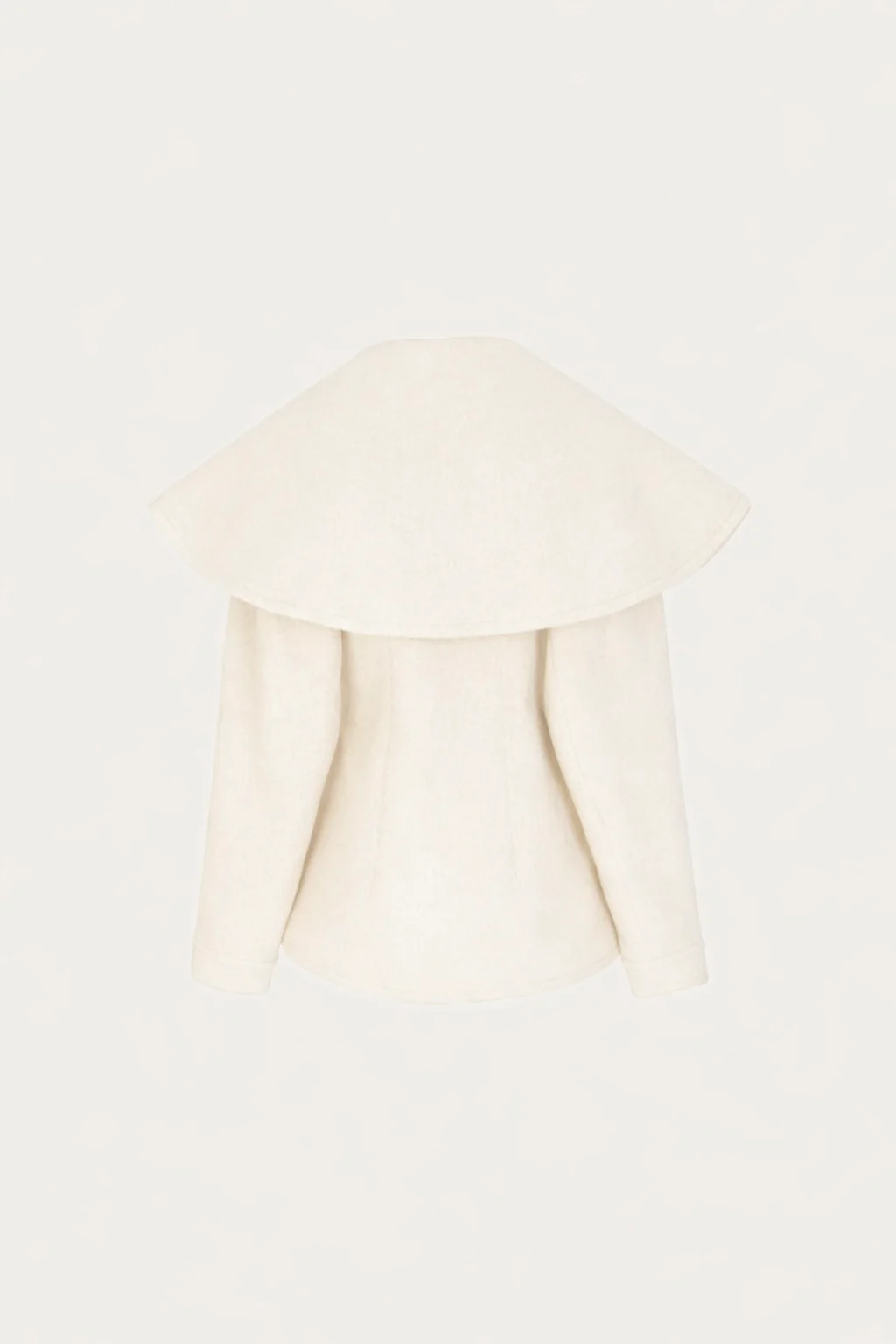 Short Wool Coat (Cream) - Image 2