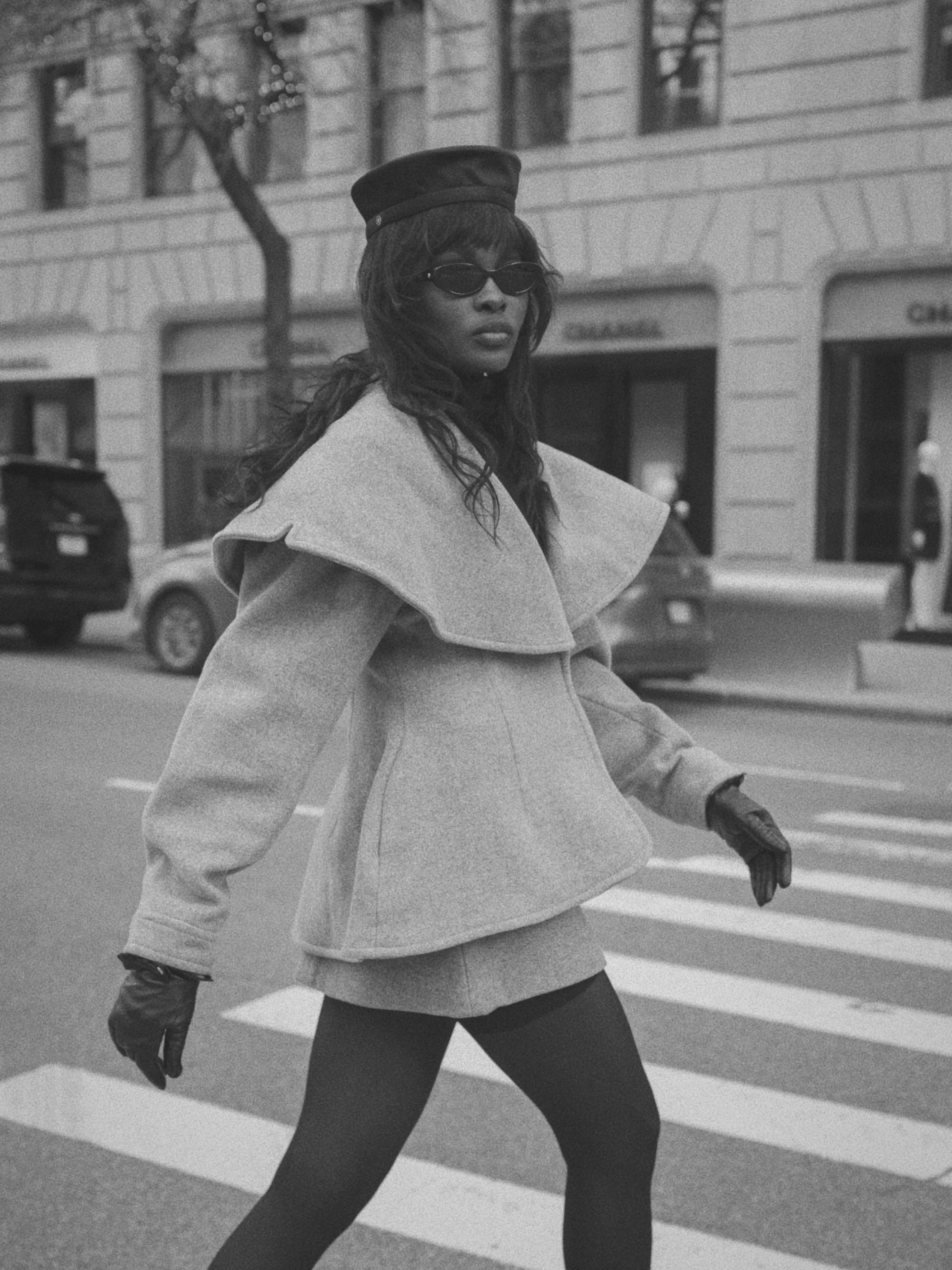 Short Wool Coat (Gray) - Image 3