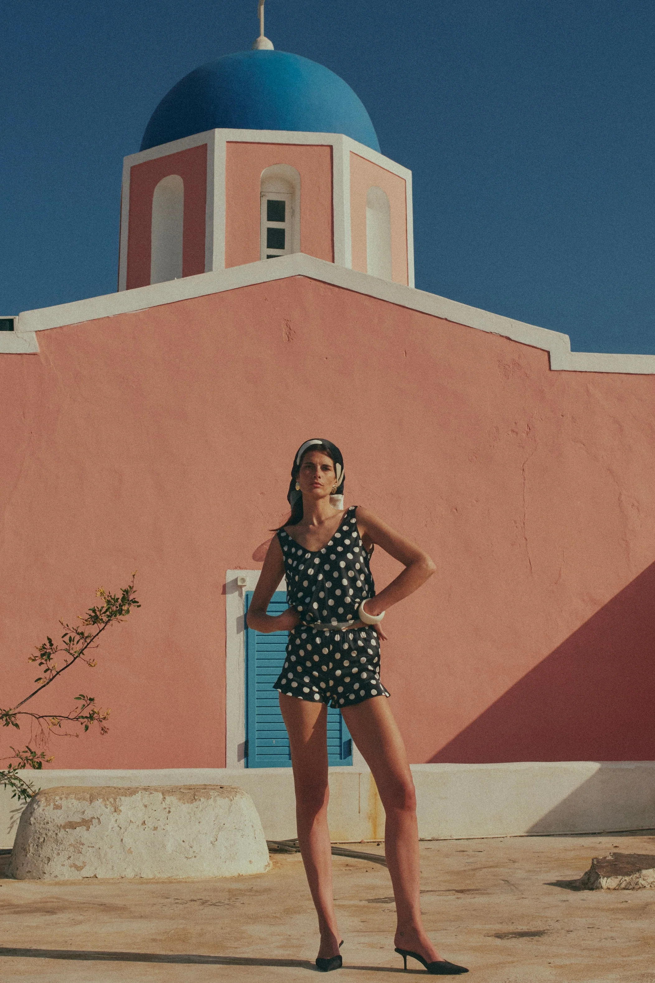Silk Tank (Black Polka Dot) - Image 3