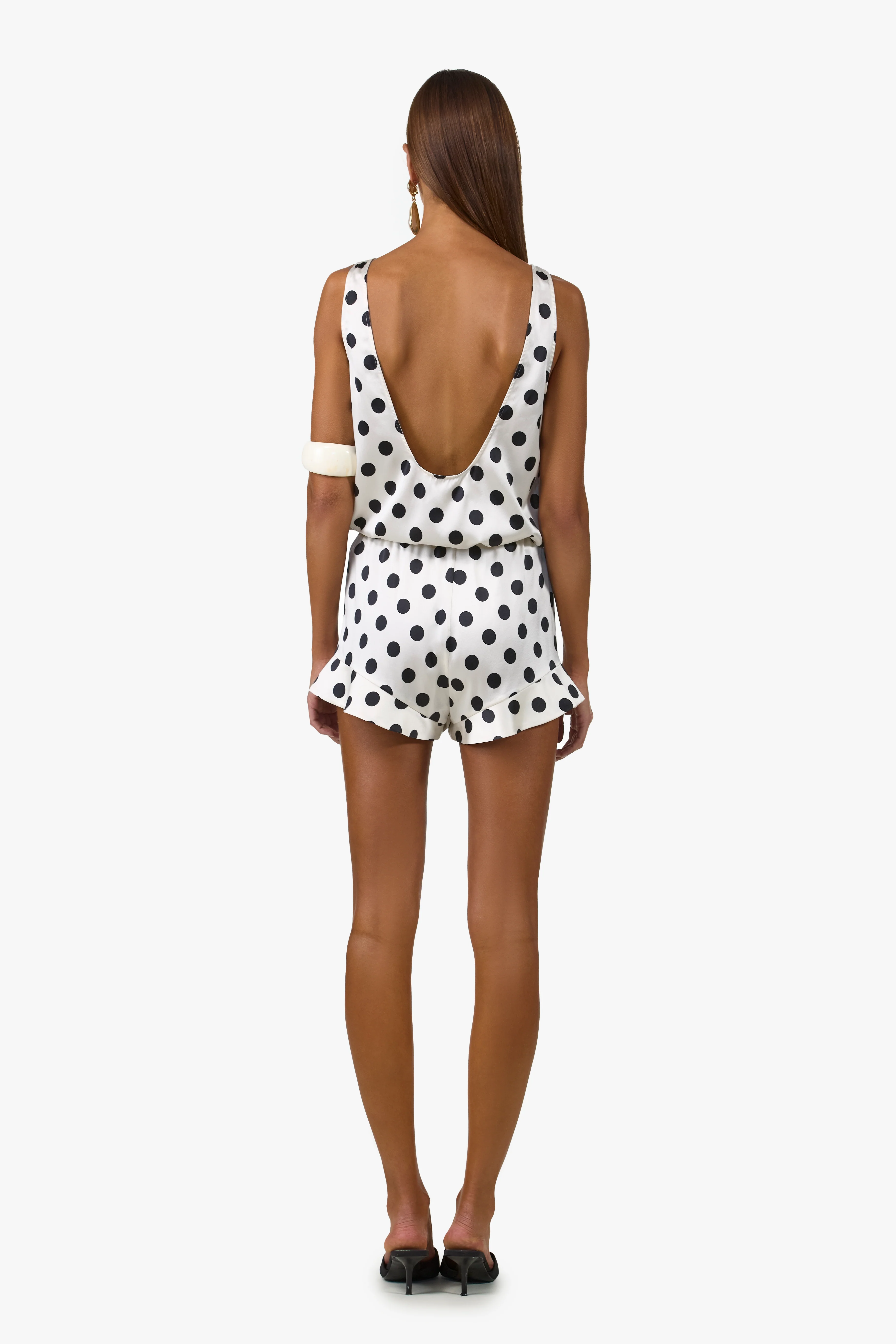 Silk Tank (Cream Polka Dot) - Image 8