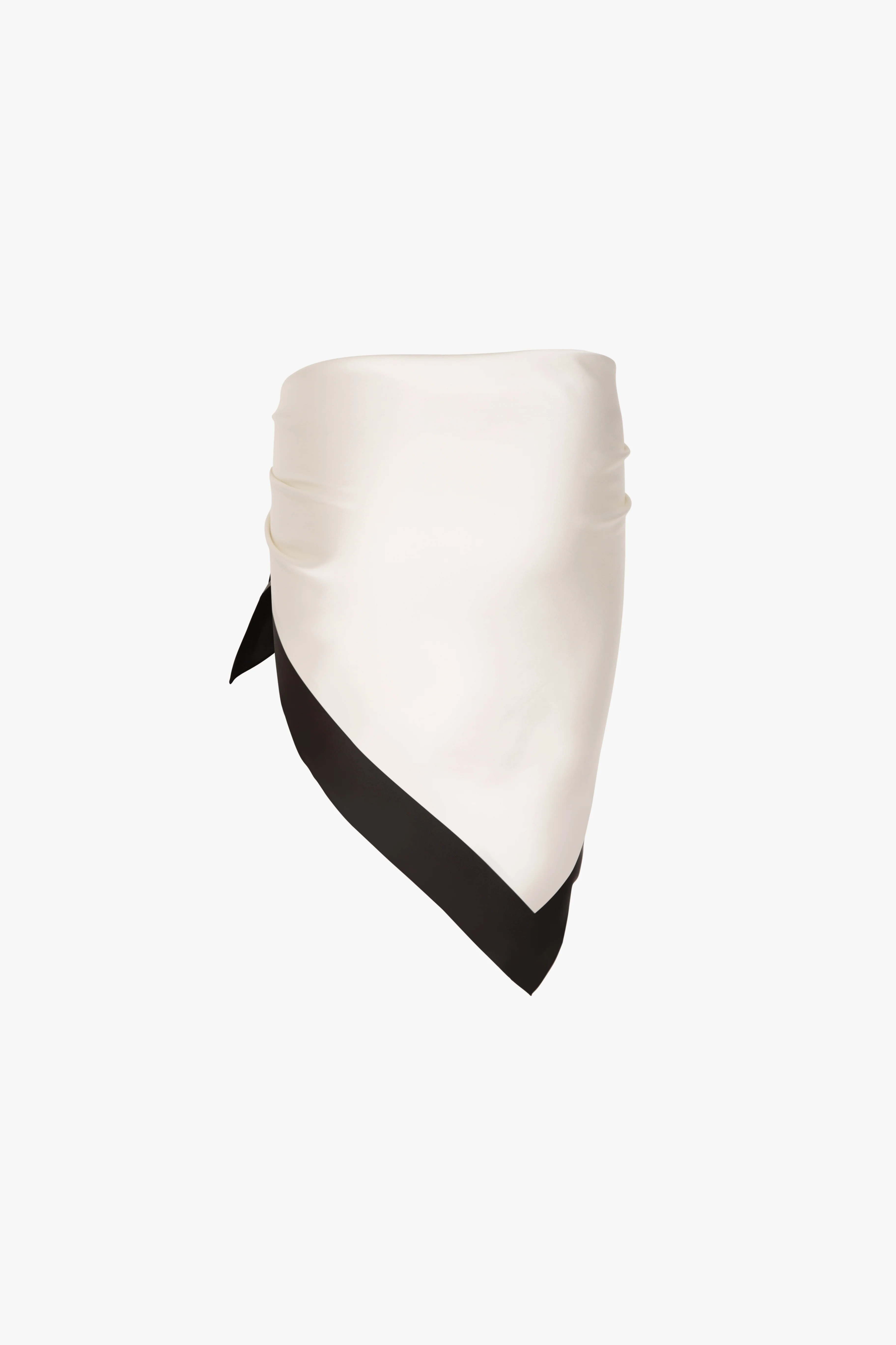 Silk Scarf (Cream/Black) - Image 2