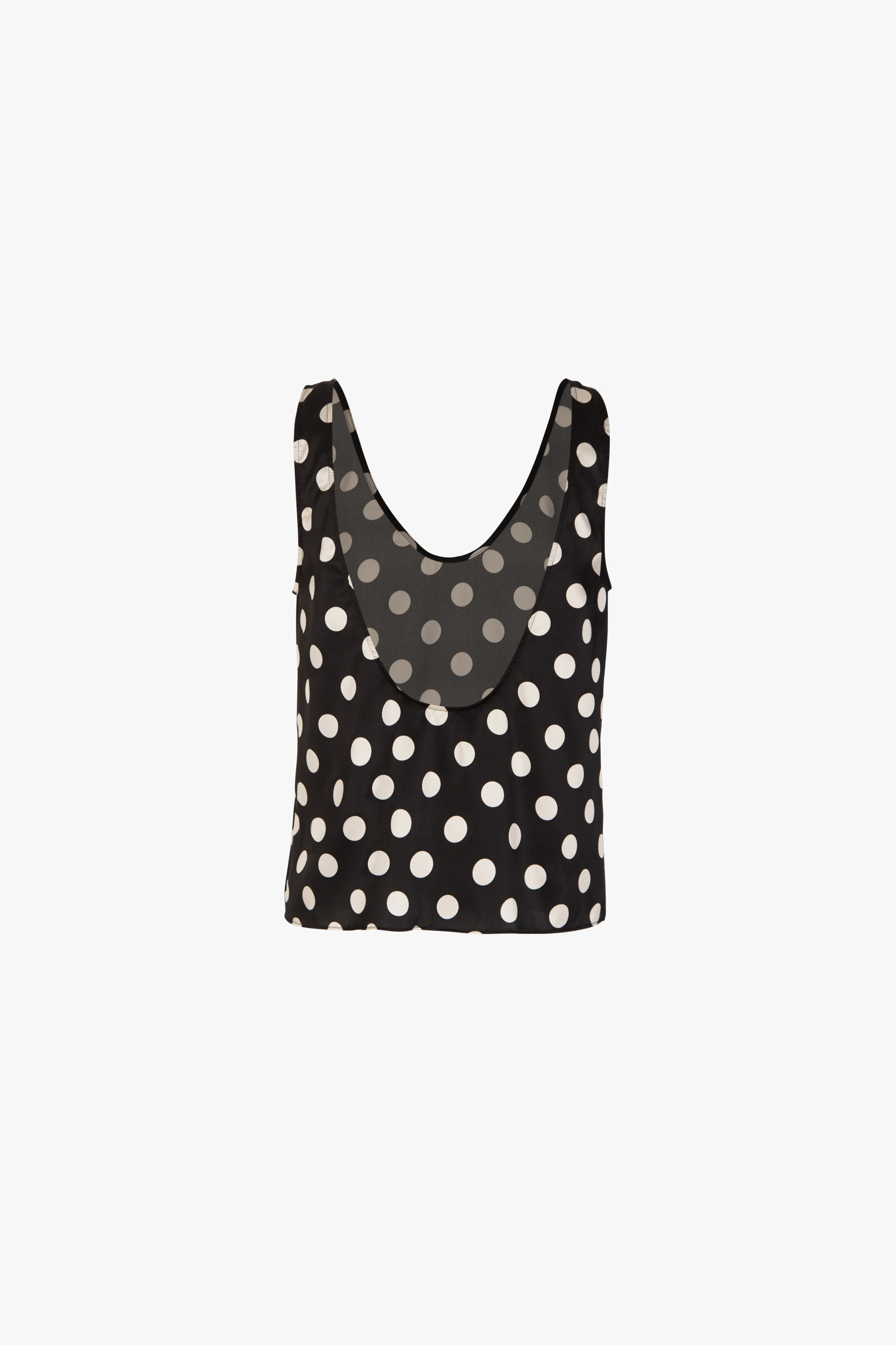 Silk Tank (Black Polka Dot) - Image 11