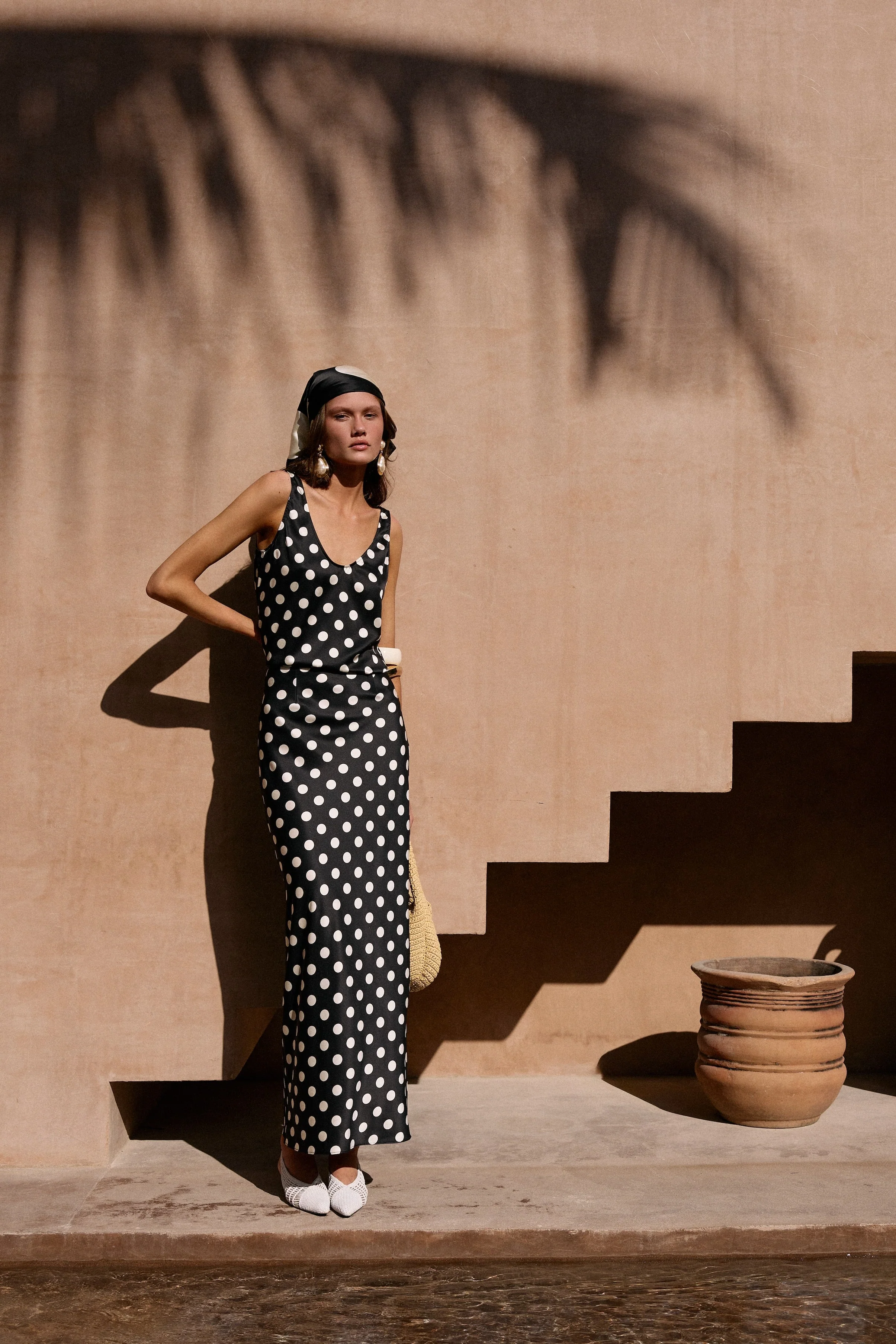 Silk Tank (Black Polka Dot) - Image 5