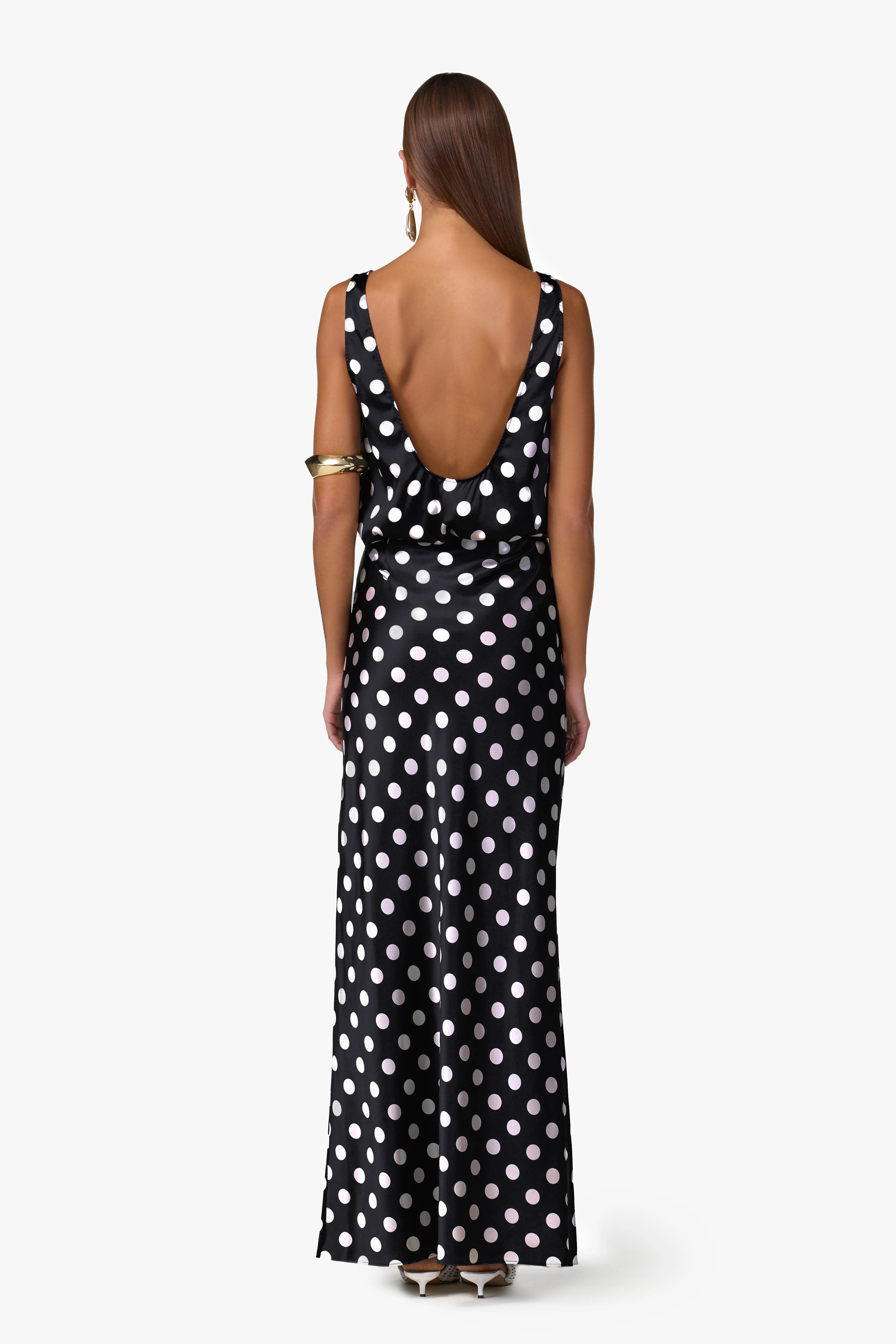 Silk Tank (Black Polka Dot) - Image 8