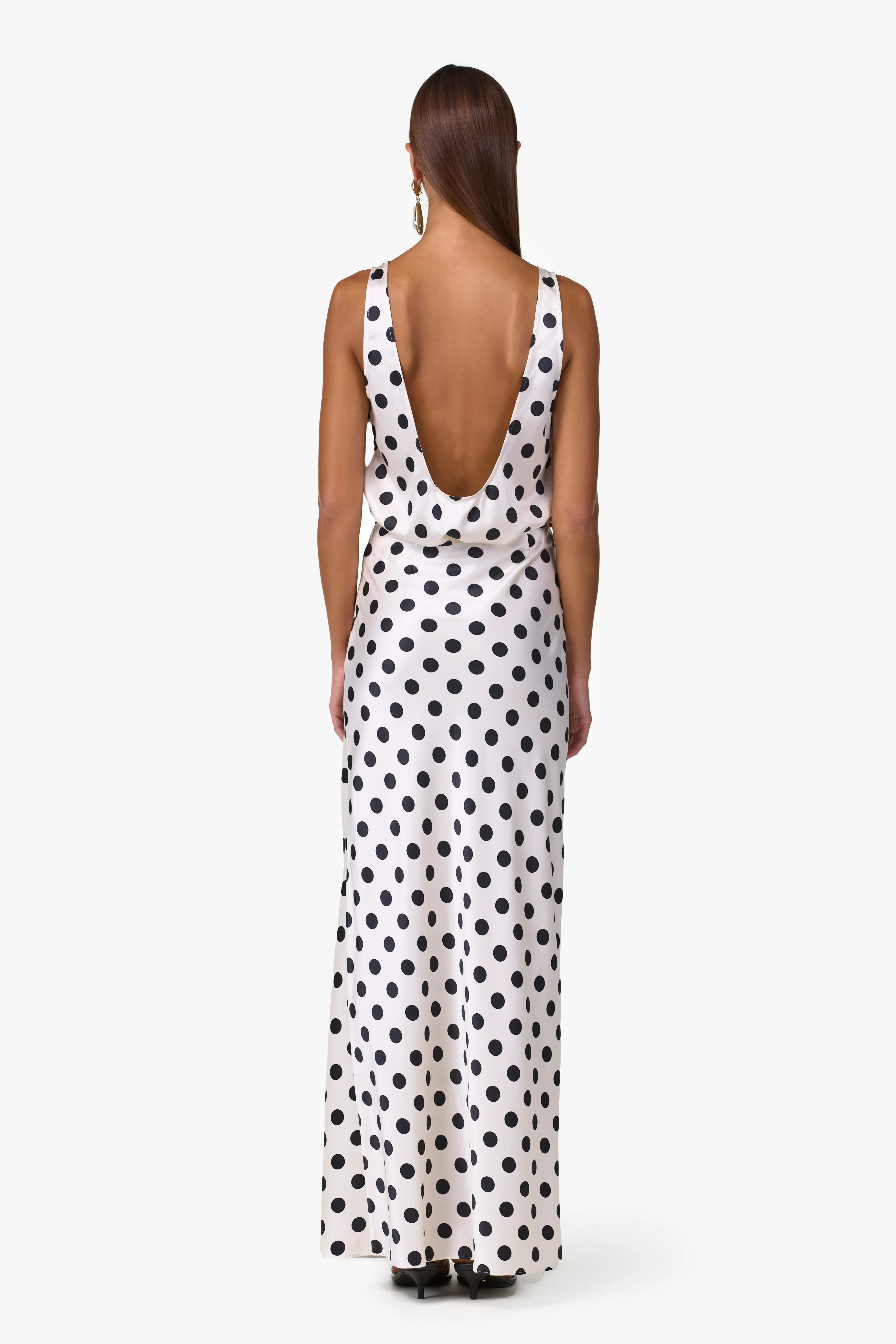 Silk Tank (Cream Polka Dot) - Image 6