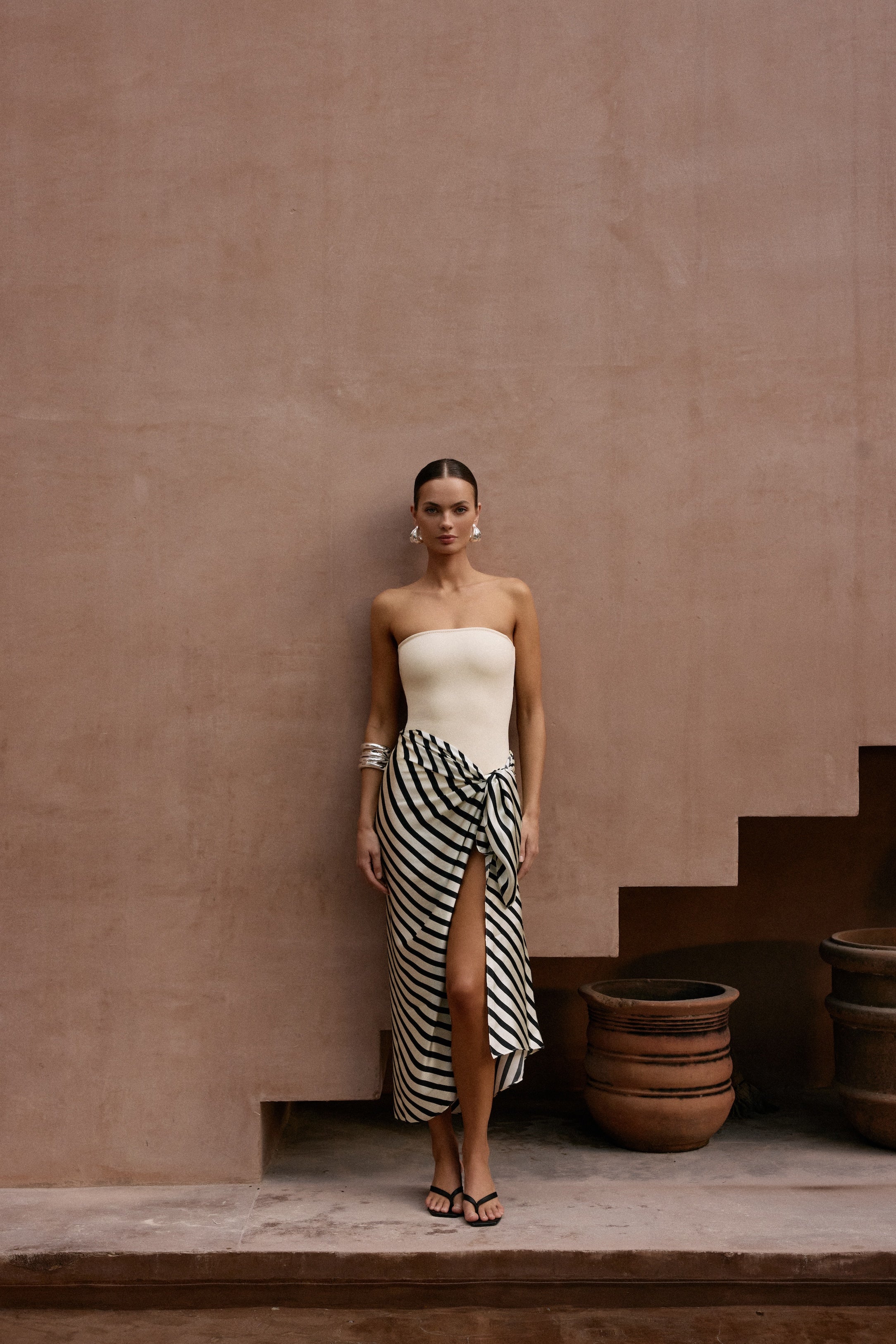 Silk Sarong (Diagonal Stripe) - Image 2