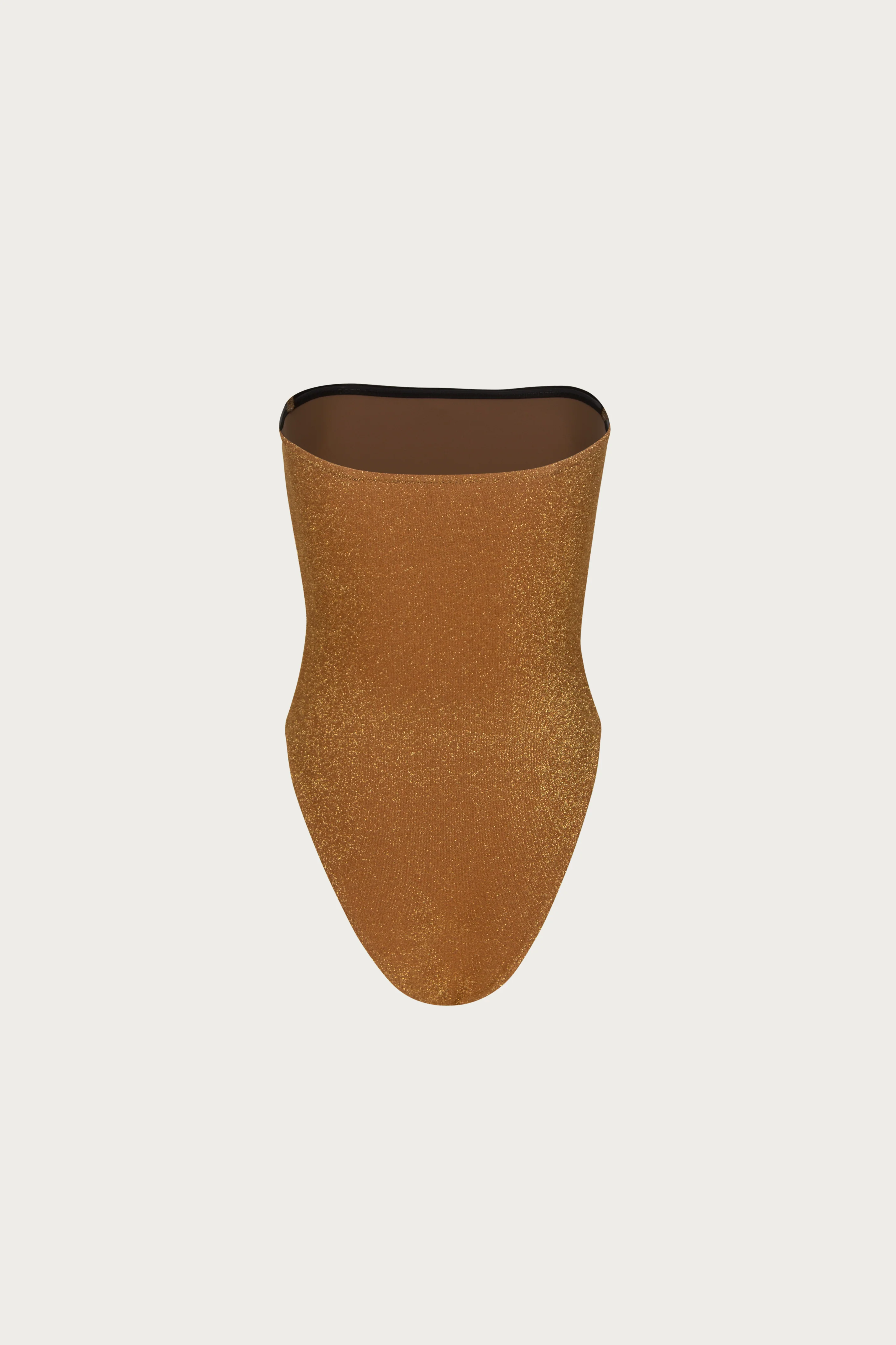 Strapless One Piece (Mocha Shimmer Lurex) - Image 8