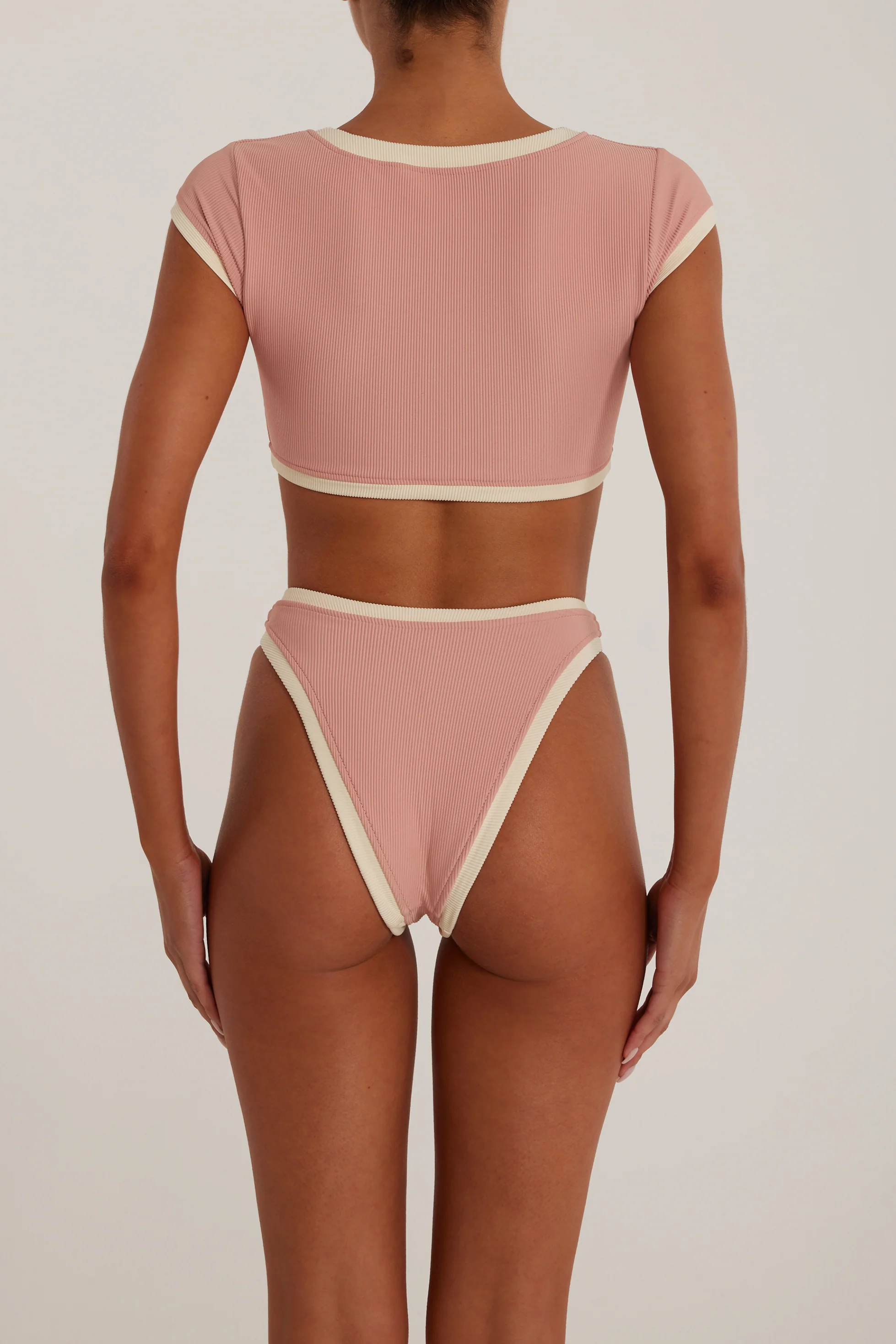 The Grace Bottom (Ribbed Blush/Cream) - Image 6