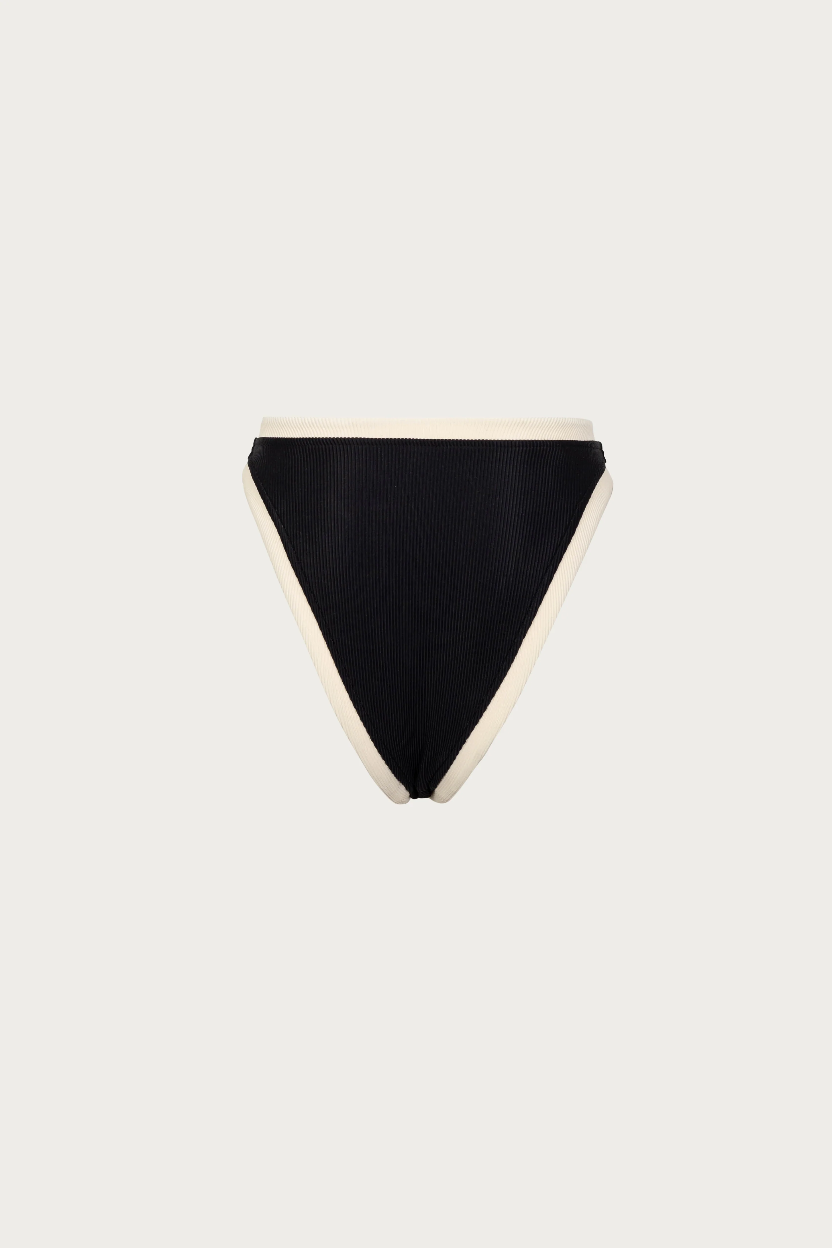 The Grace Bottom (Ribbed Black/Cream) - Image 6