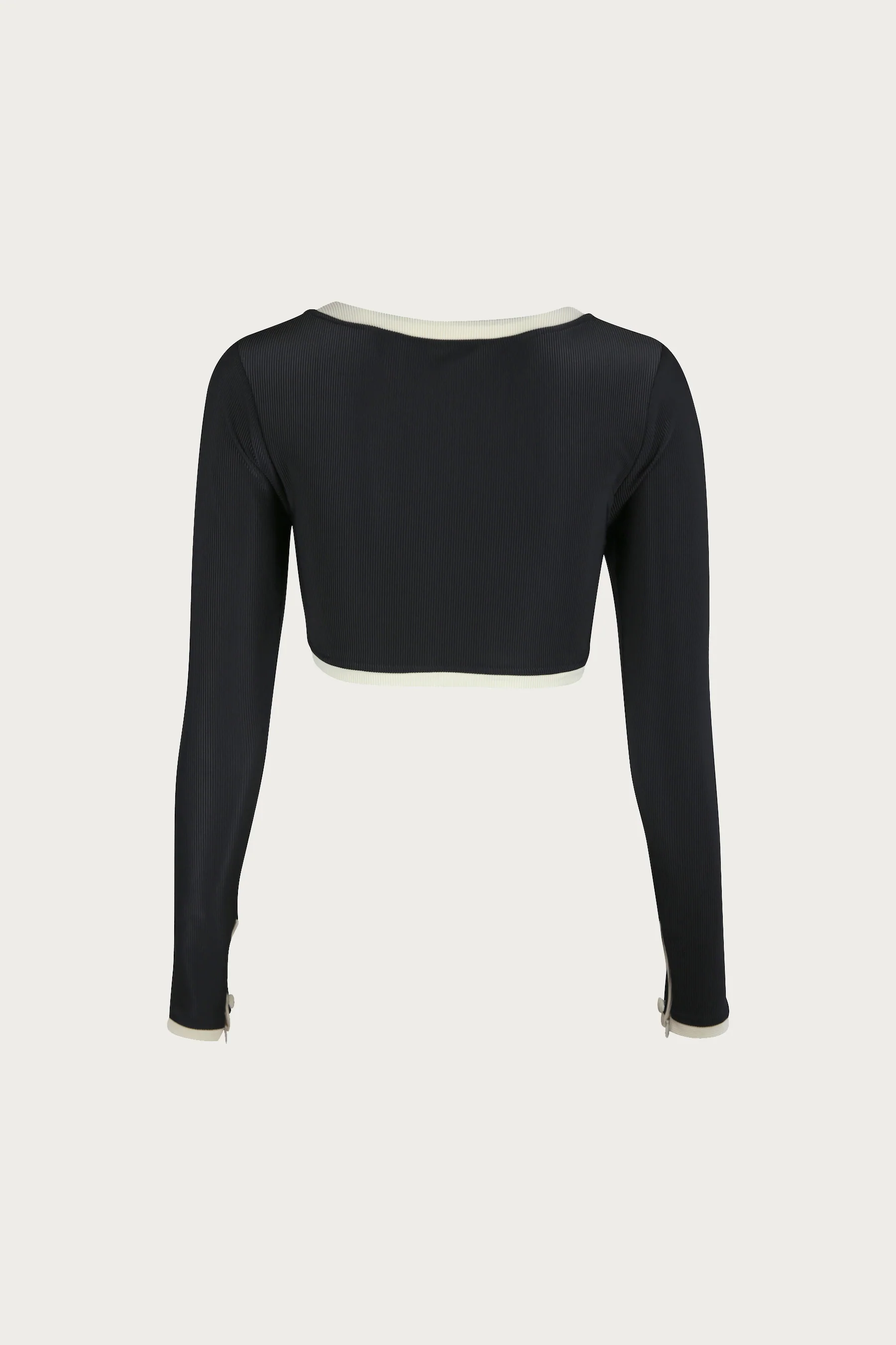The Grace Rashguard (Ribbed Black/Cream) - Image 6