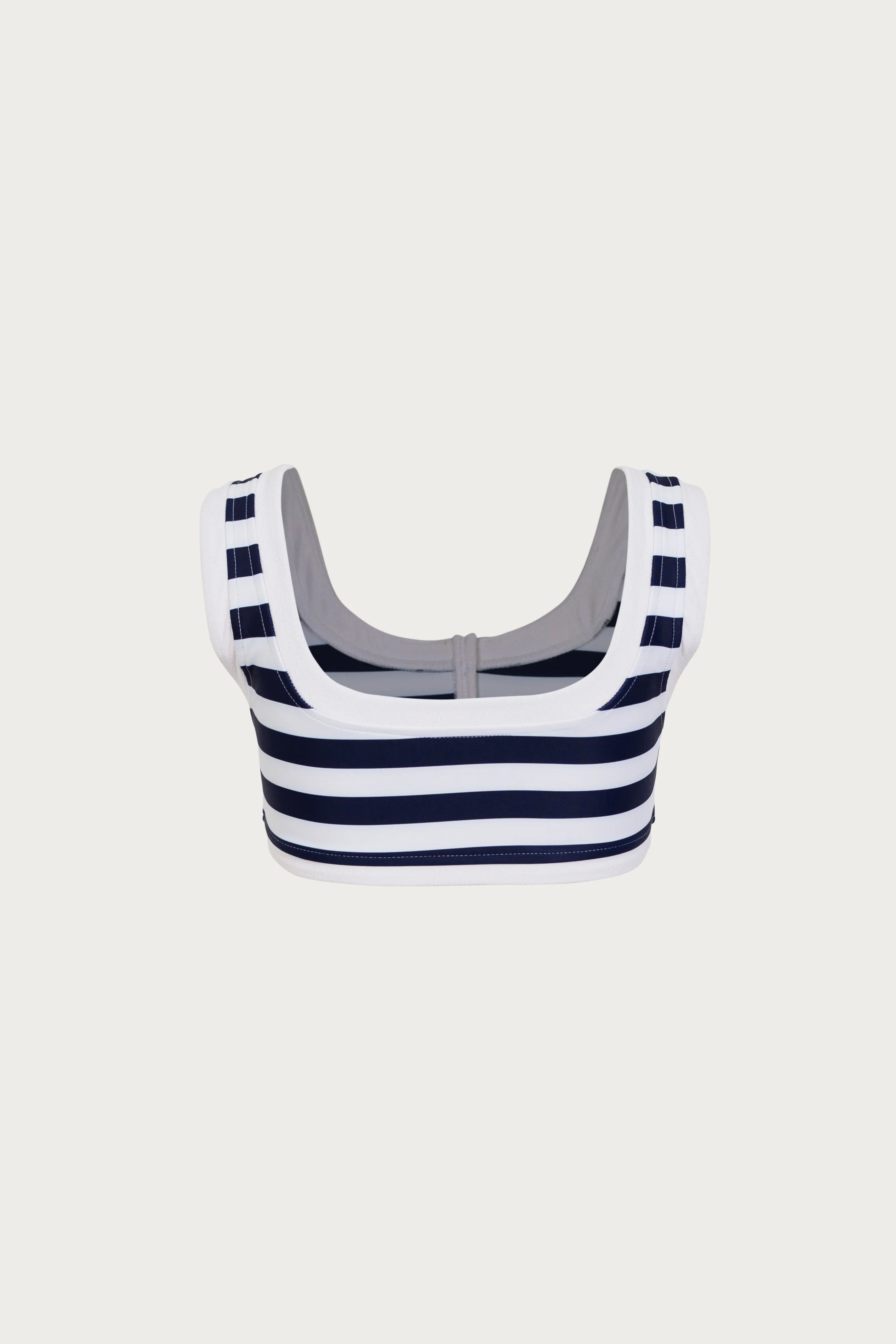The Grace Tank (Navy Cream Stripe/White) - Image 3