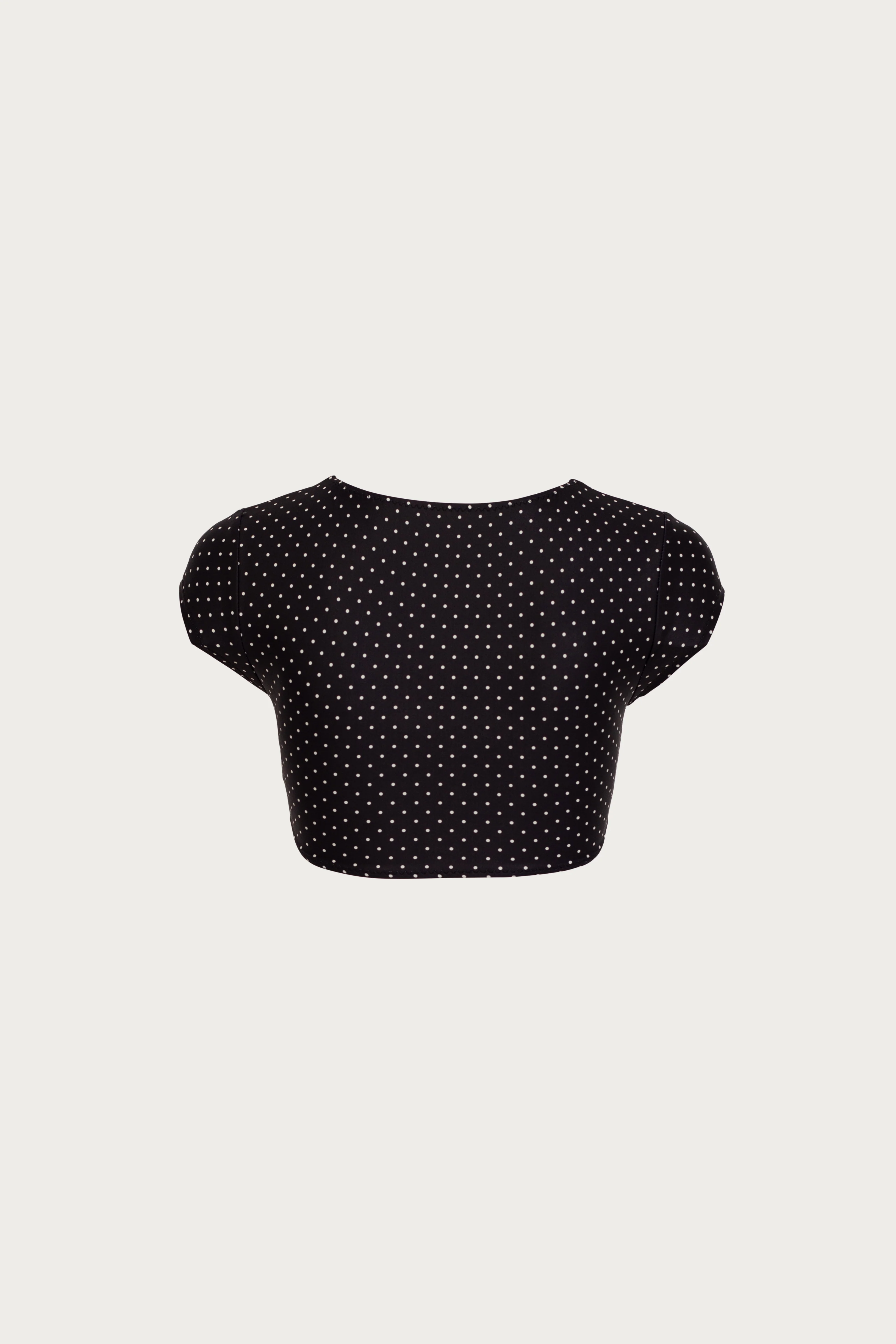 The Grace Top (Black Cream Polka Dot) - Image 2