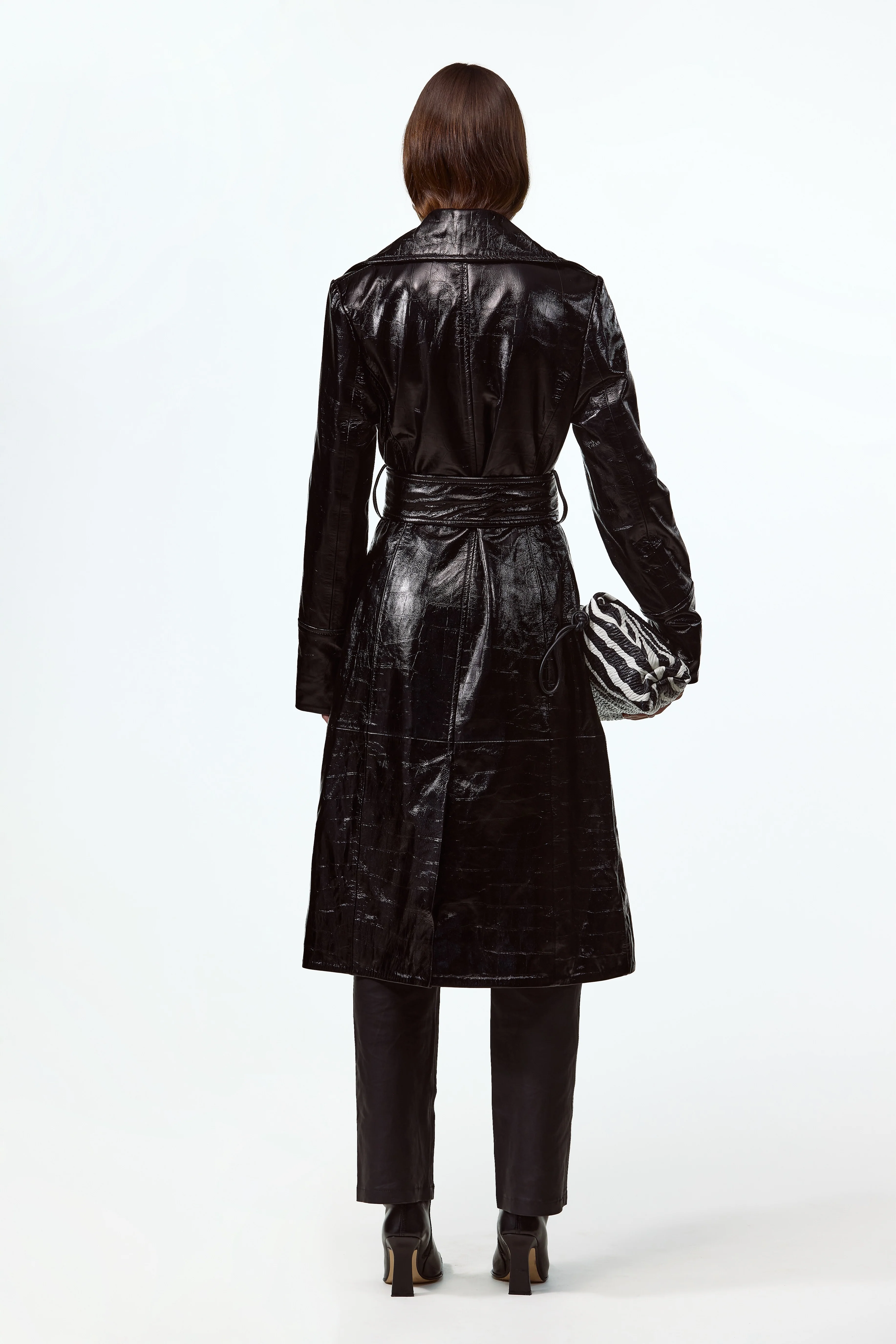 The Leather Trench (Black) - Image 5