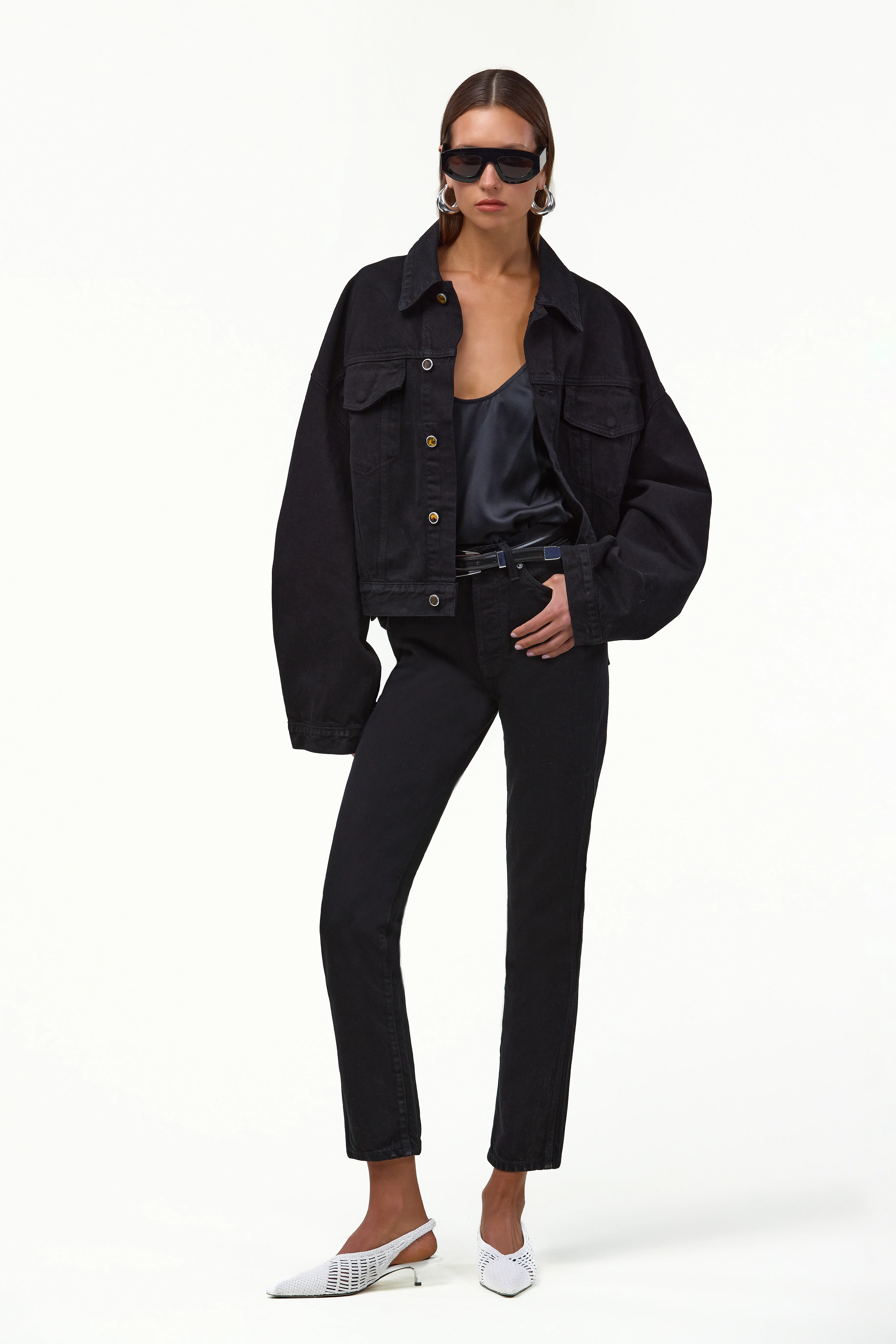 The Perfect Denim Jacket (Black) - Image 6