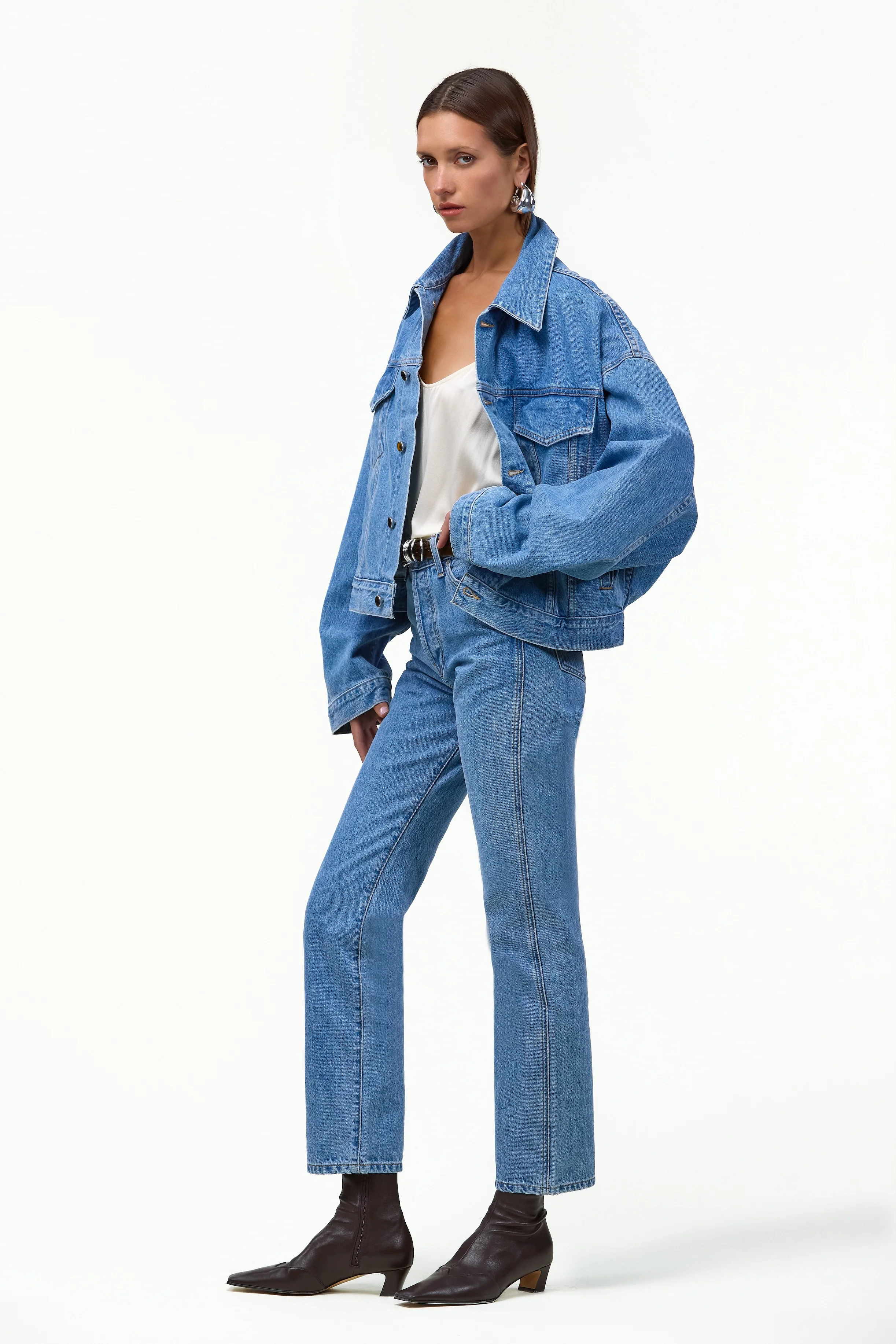 The Perfect Denim Jacket (Classic Blue) - Image 5