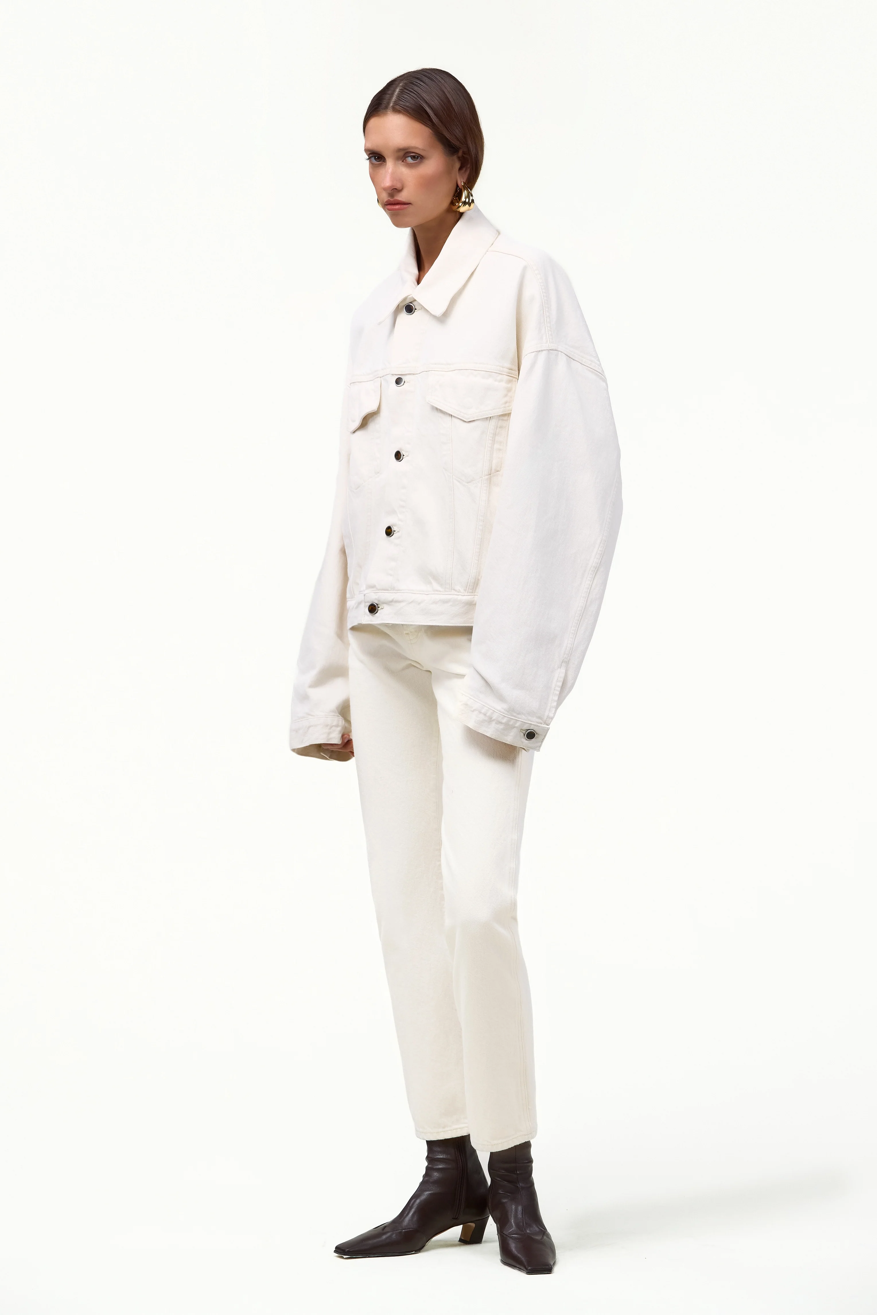 The Perfect Denim Jacket (Off White) - Image 3